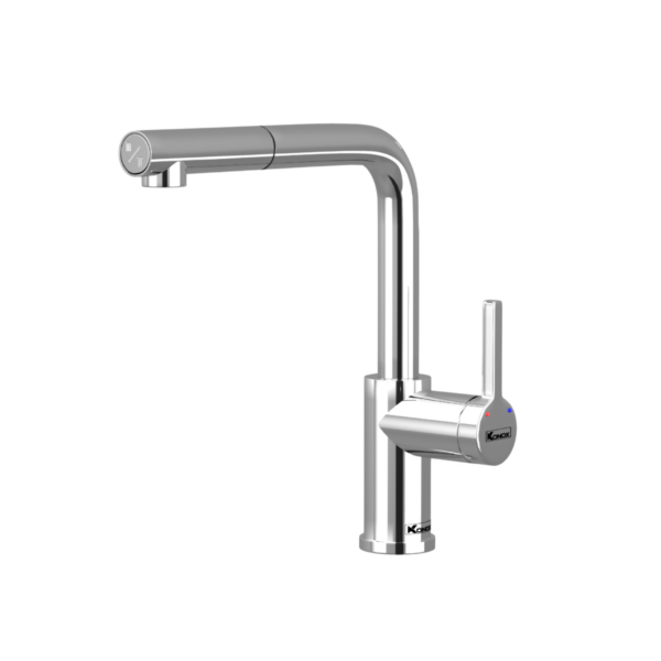 Vòi Rửa Bát Dây Rút Konox Lumo Chrome