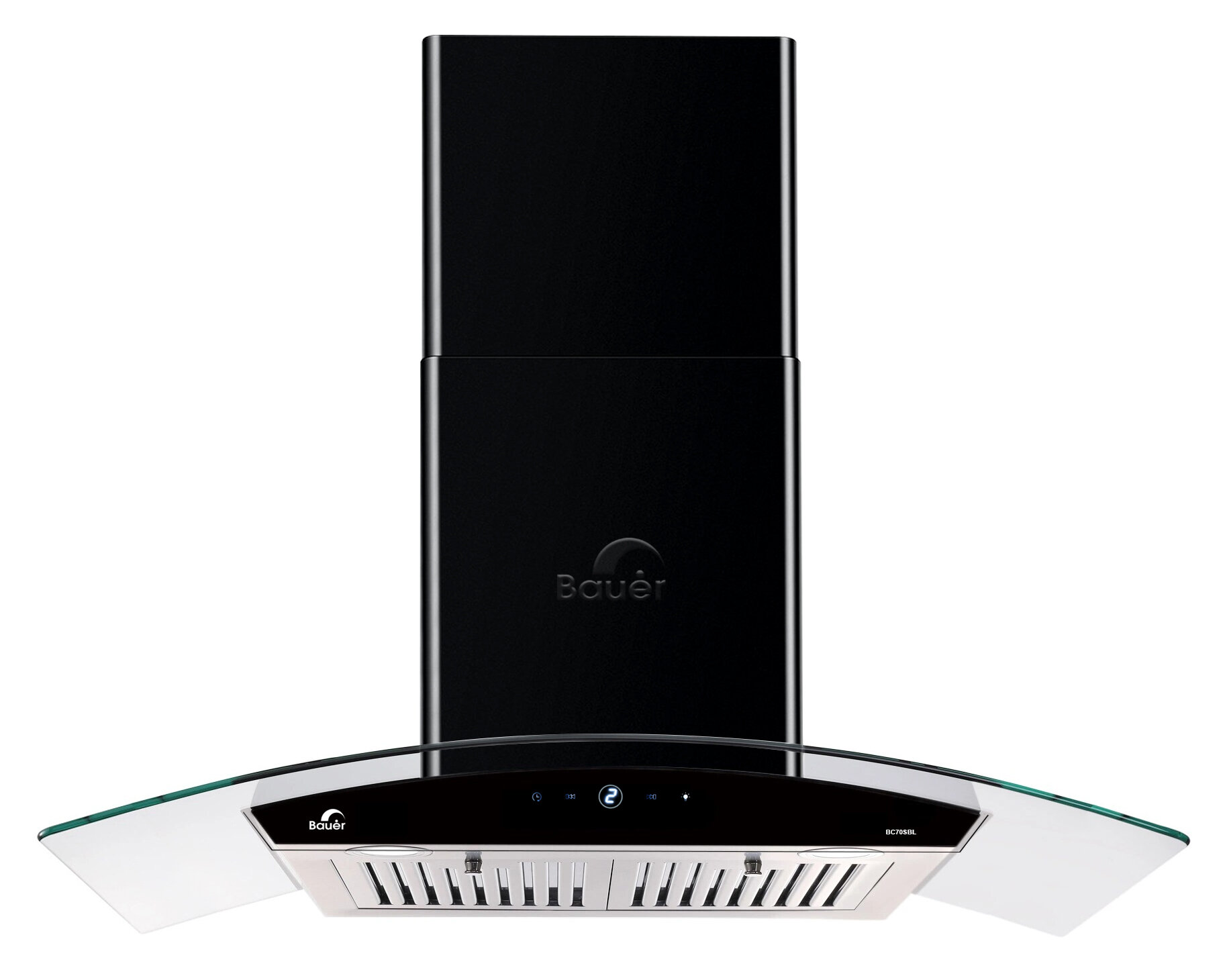 Máy Hút Mùi Bauer BC 90SBL | Kính Cong 900mm