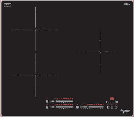 Bếp từ Canzy CZ-656HNT - 3 Vùng Nấu Inverter