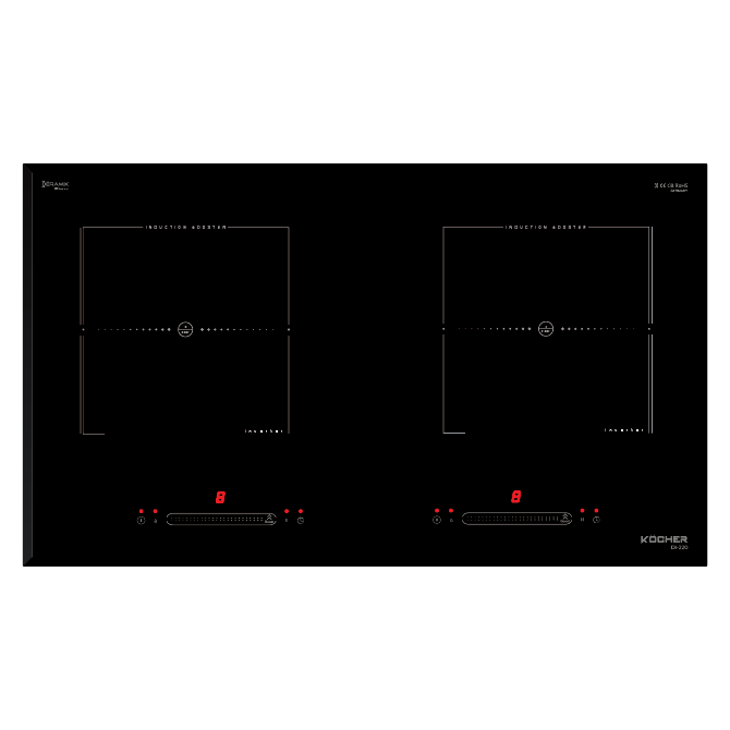 Bếp từ đôi KOCHER DI-220 - Nhập khẩu Malaysia - Inverter tiết kiệm điện