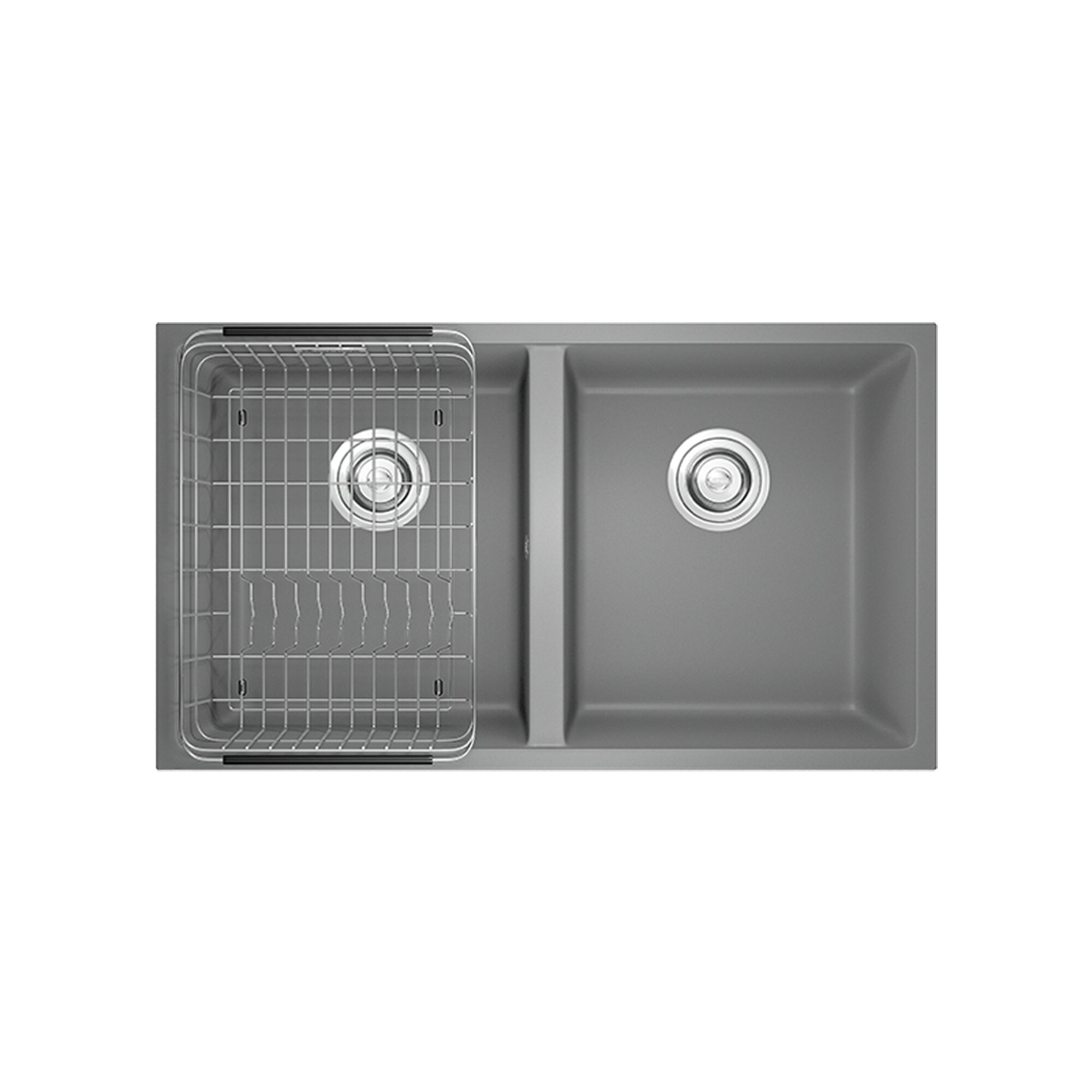 Chậu rửa bát đá Konox Veloci 760D Grey