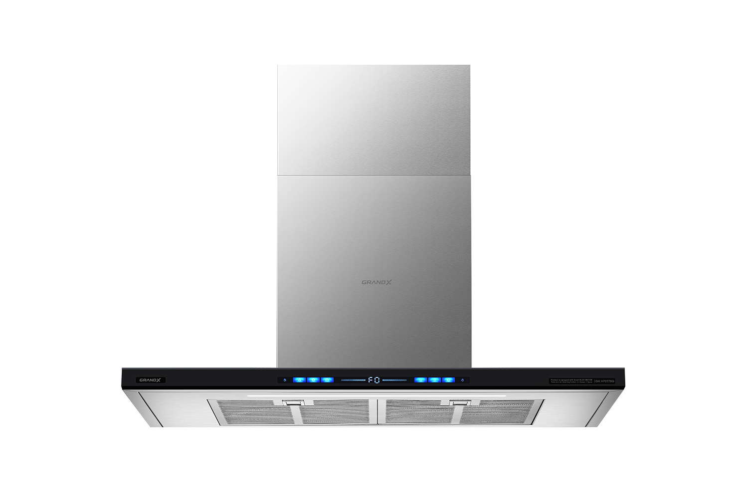 Hút mùi chữ T GrandX GX H90T78B – BLDC Inverter, 1150m³/h siêu êm