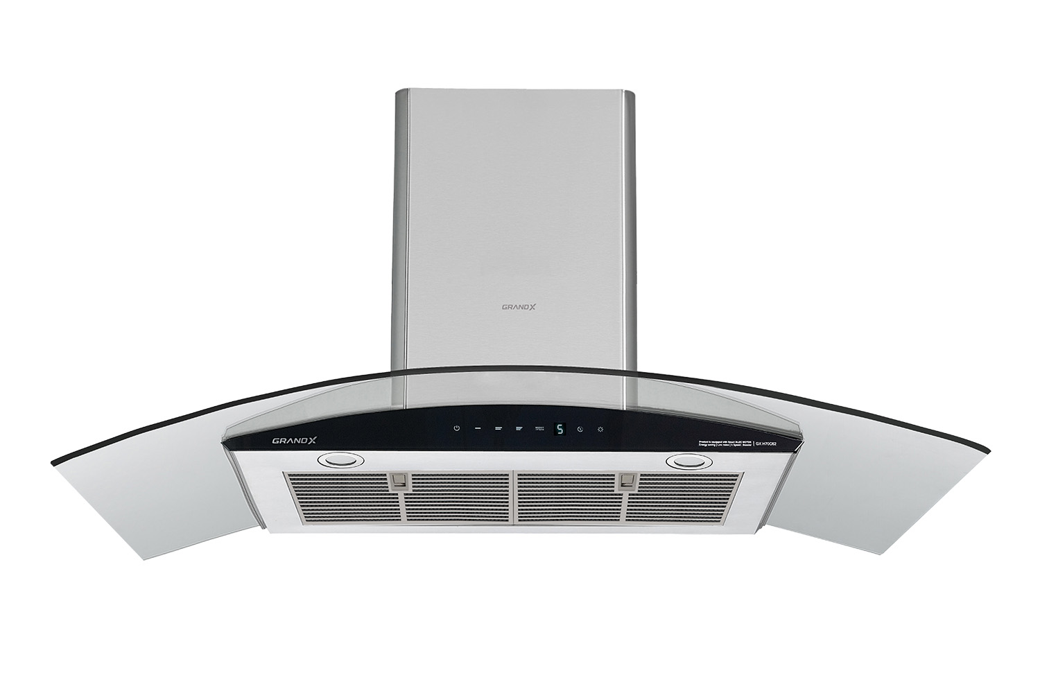 Hút mùi kính cong GrandX GX H90C62S - BLDC 1050m3/h siêu êm