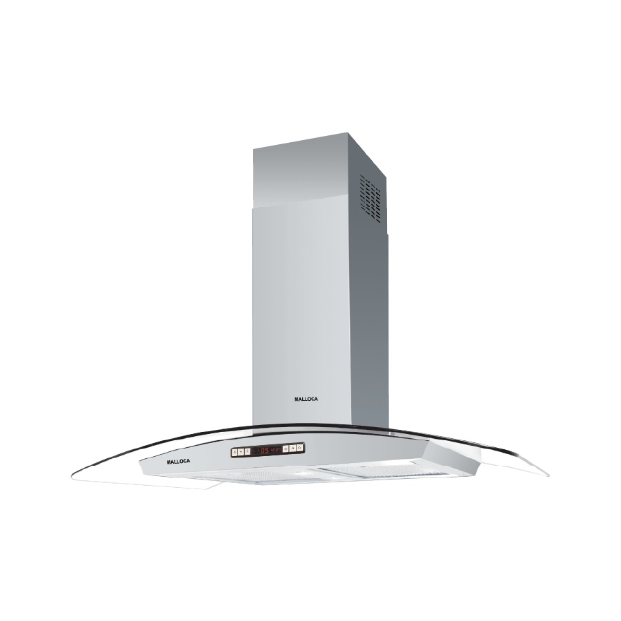 Máy hút mùi kính vát Malloca MC 9077LCD - Công suất ưu việt