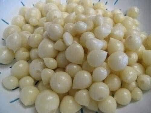 Tỏi cô đơn chọn nhặt từng củ chắc mẩy