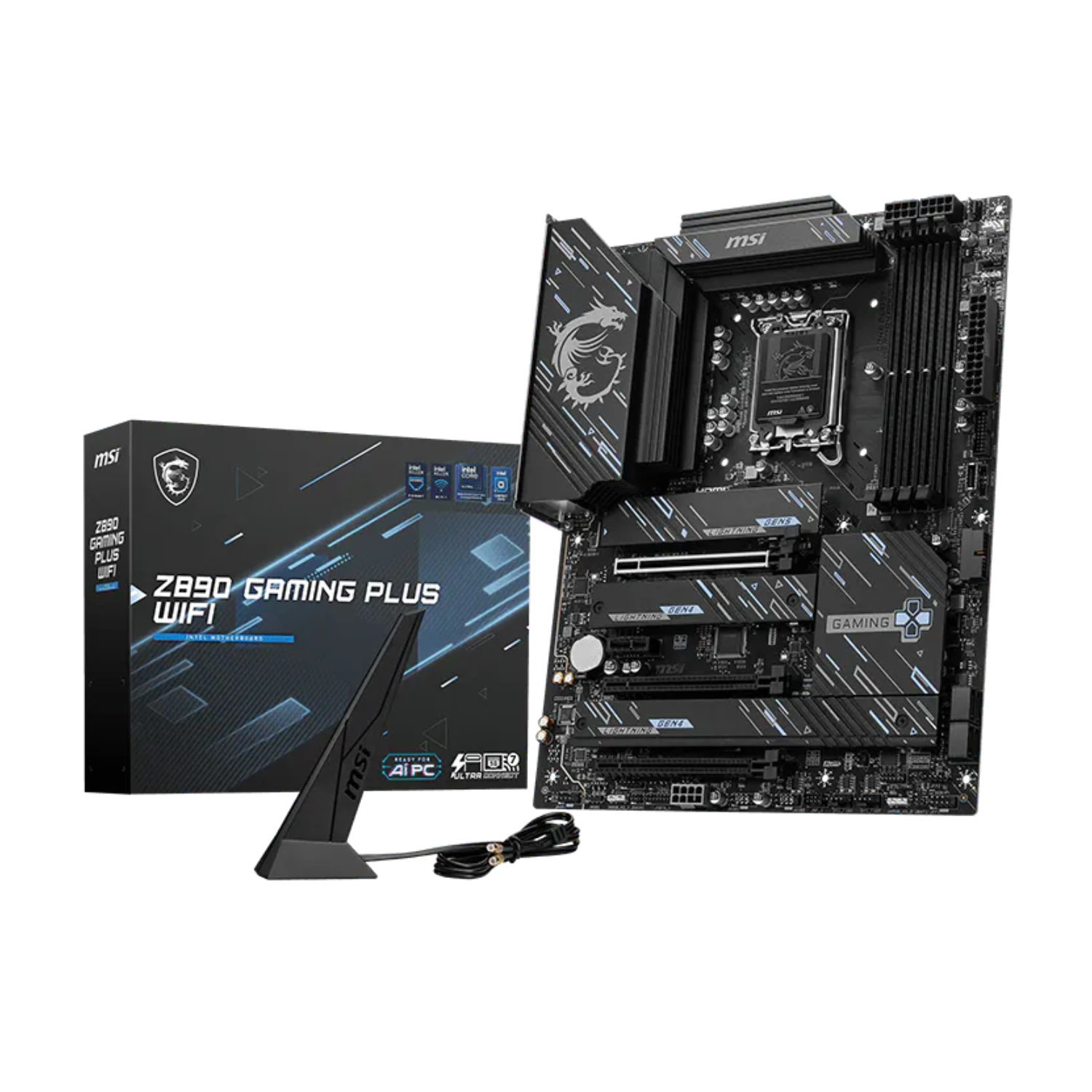 Mainboard MSI Z890 GAMING PLUS WIFI DDR5 (Wifi+Bluetooth+Thunderbolt 4)