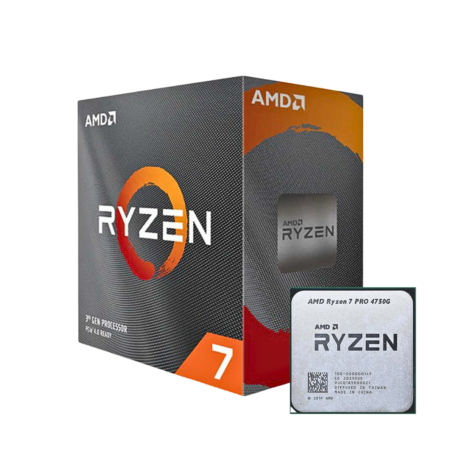 CPU AMD Ryzen 7 PRO 4750G (AMD AM4 - 8 Core - 16 Thread - Base 3.6GHz - Turbo 4.4GHz - Cache 12MB) - Tray / Box