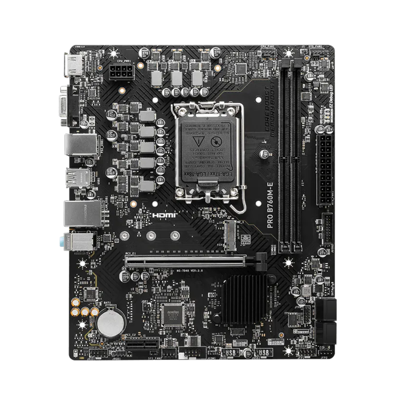 Mainboard MSI PRO B760M-E DDR5