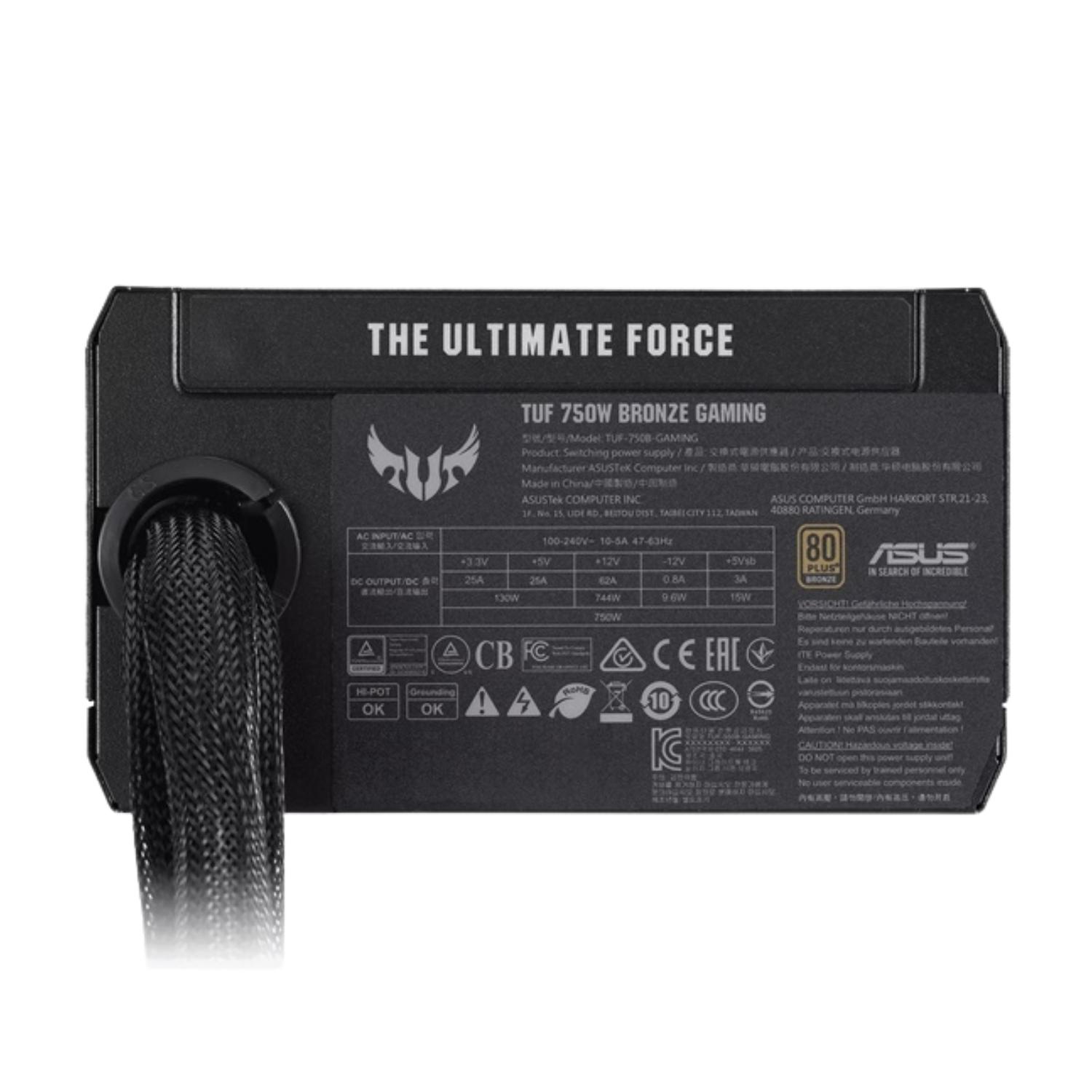 Nguồn máy tính Asus TUF GAMING 750B - 750W Bronze