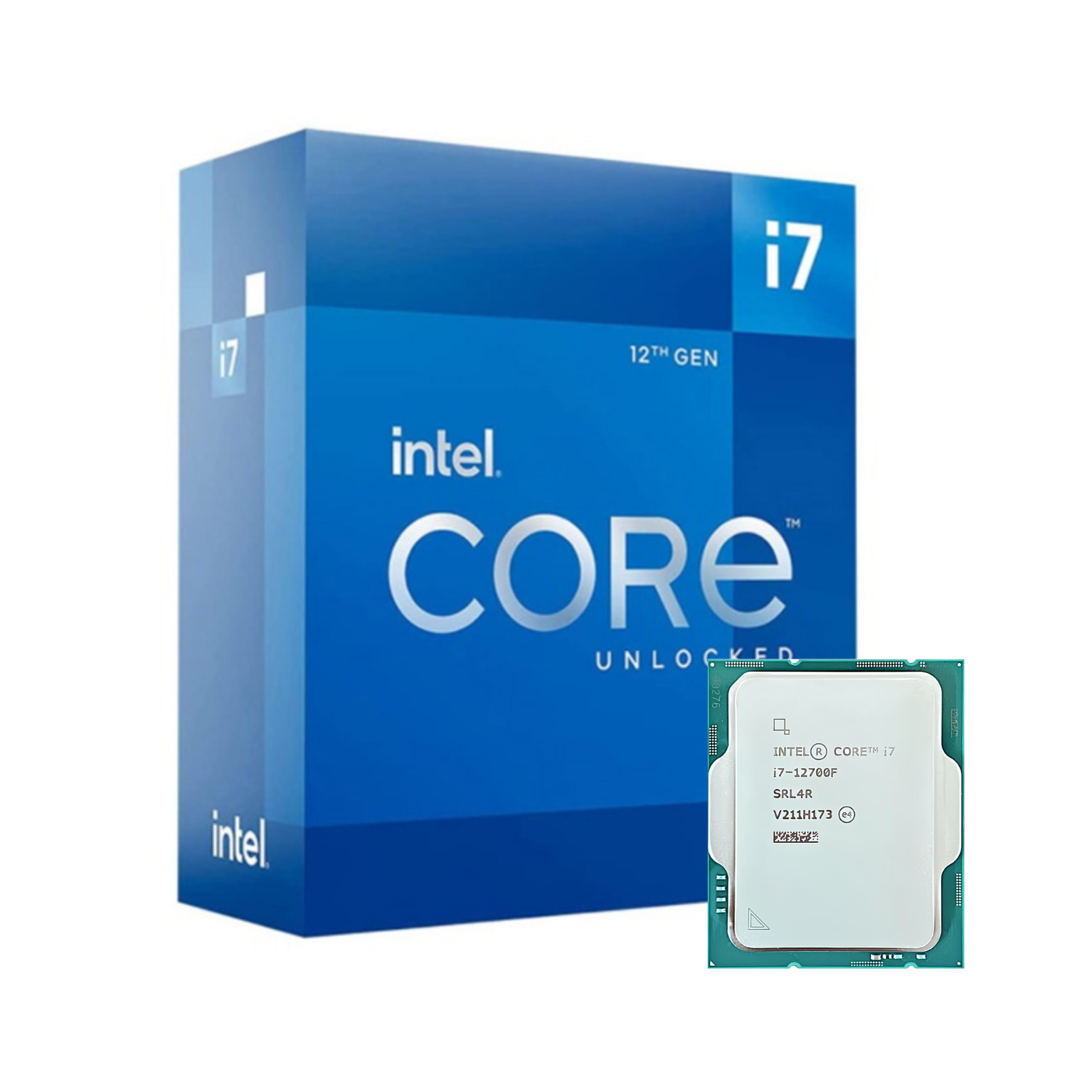CPU Intel Core i7 12700F | 12 Nhân/20 luồng, 25MB Cache, 65W, Max 4.9GHz - Tray / Box