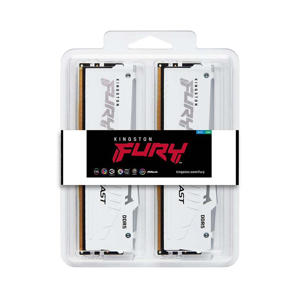 RAM PC Kingston FURY Beast RGB DDR5 6000MHz (AMD EXPO+INTEL XMP)