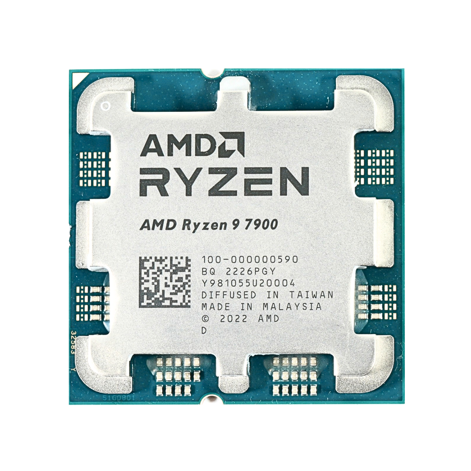 CPU AMD Ryzen 9 7900 (AMD AM5 - 12 Core - 24 Thread - Base 3.7GHz - Turbo 5.4GHz - Cache 76MB) - Tray / Box
