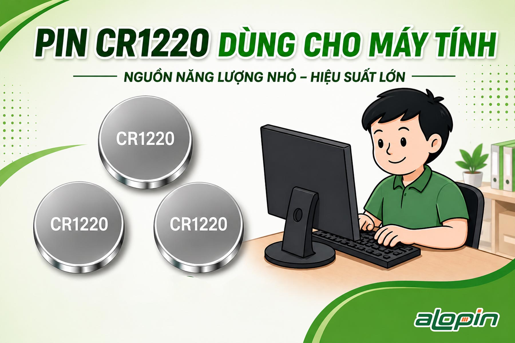 Pin CR1220 Dùng Cho Máy Tính