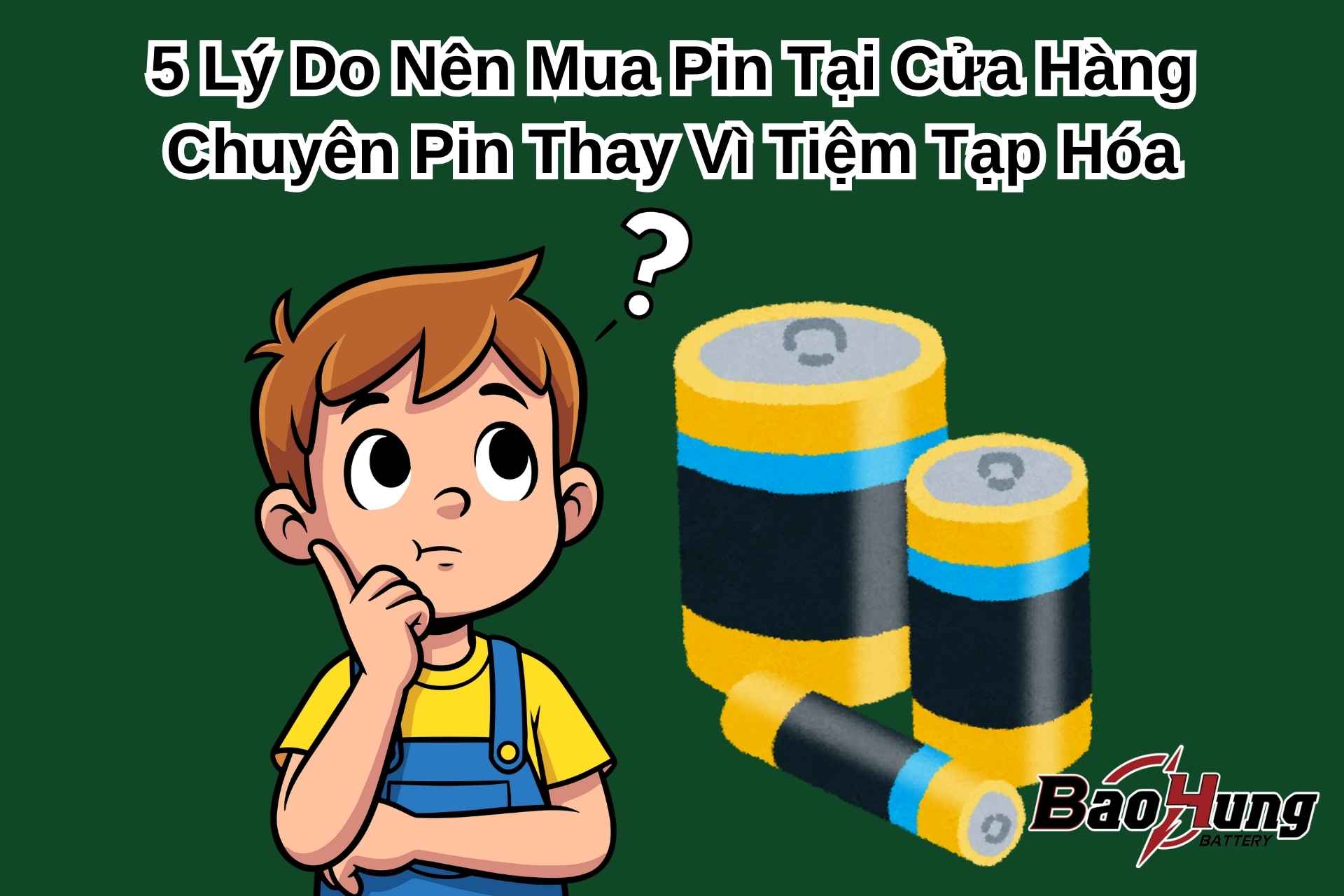 5 Lý Do Nên Mua Pin Tại Cửa Hàng Chuyên Pin Thay Vì Tiệm Tạp Hóa