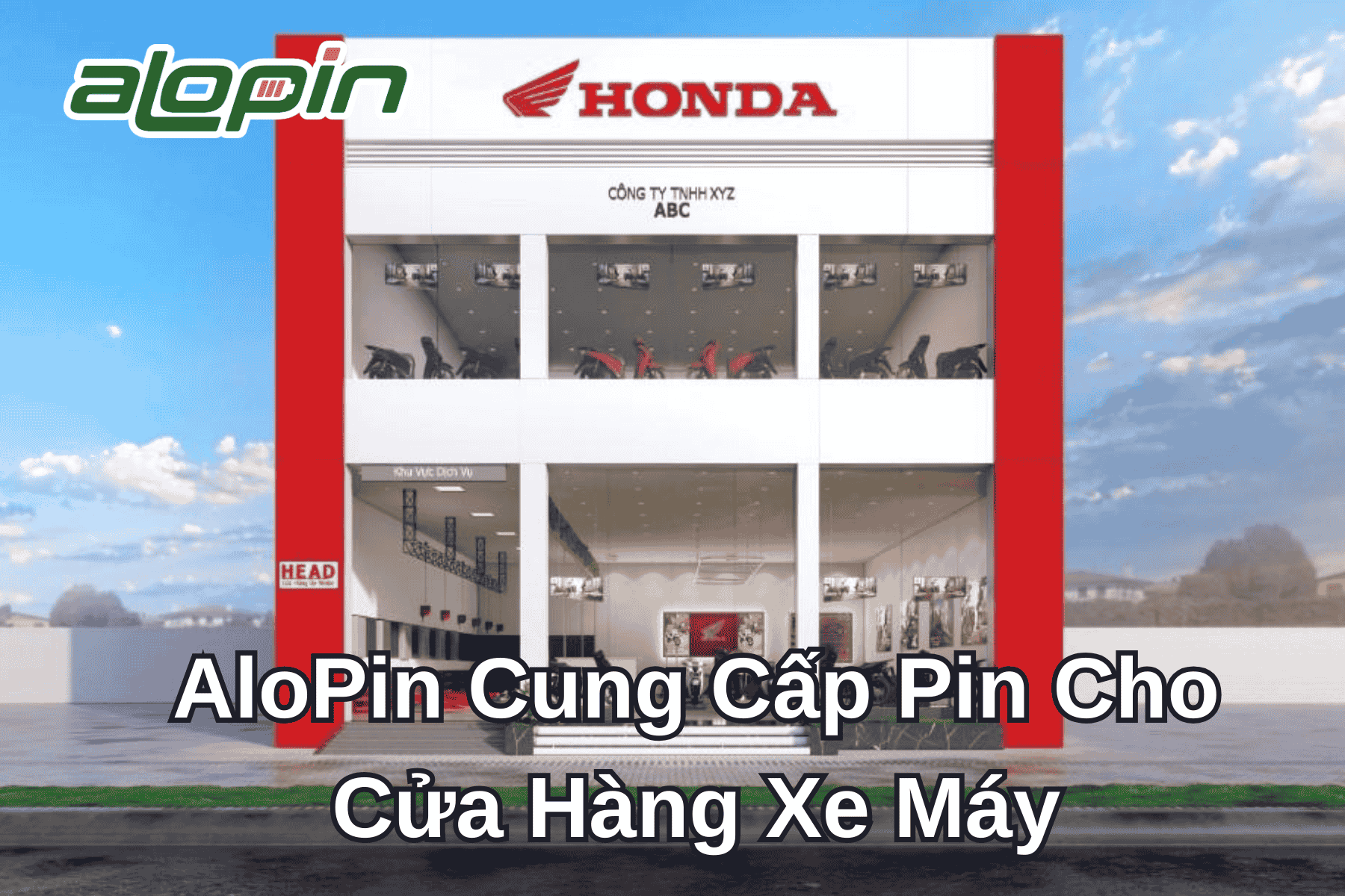 AloPin Cung Cấp Pin Cho Cửa Hàng Xe Máy