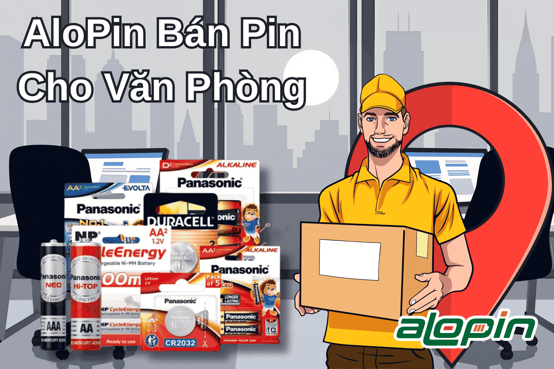 AloPin Bán Pin Cho Văn Phòng