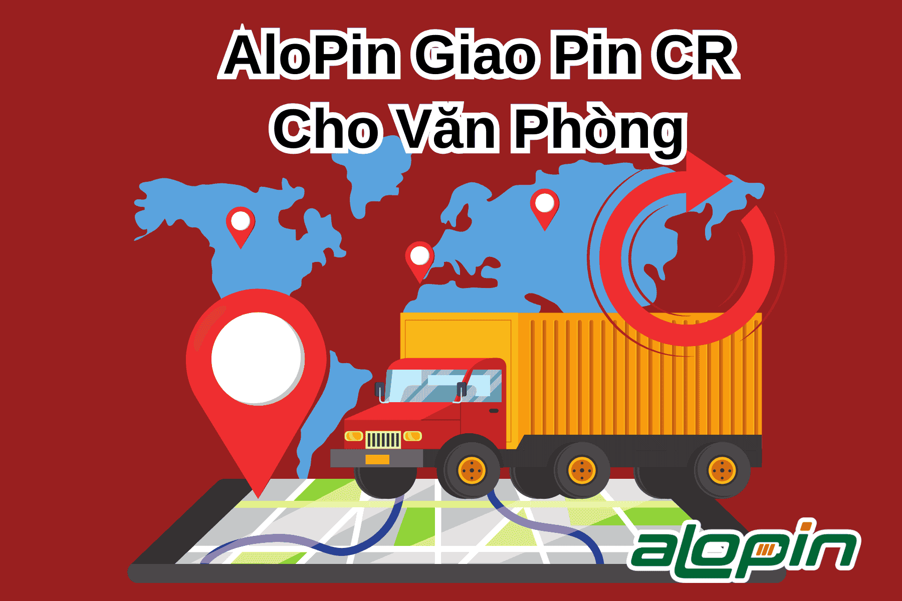 AloPin Giao Pin CR Cho Văn Phòng