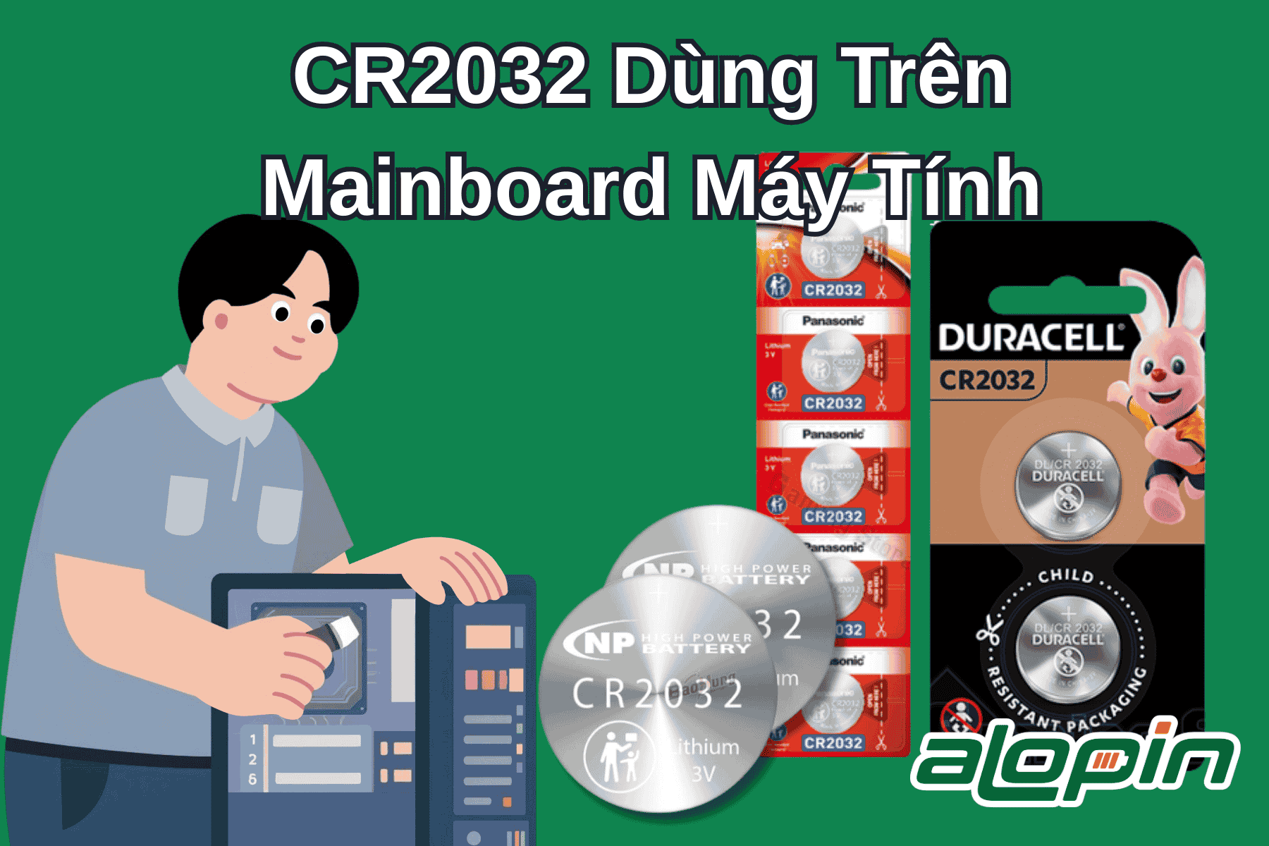 CR2032 Dùng Trên Mainboard Máy Tính
