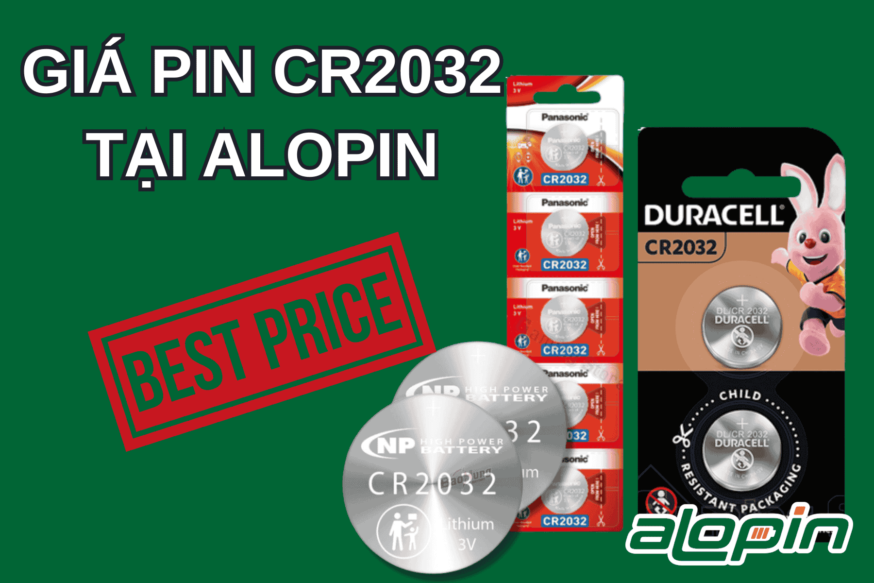 Giá Pin CR2032 Tại AloPin