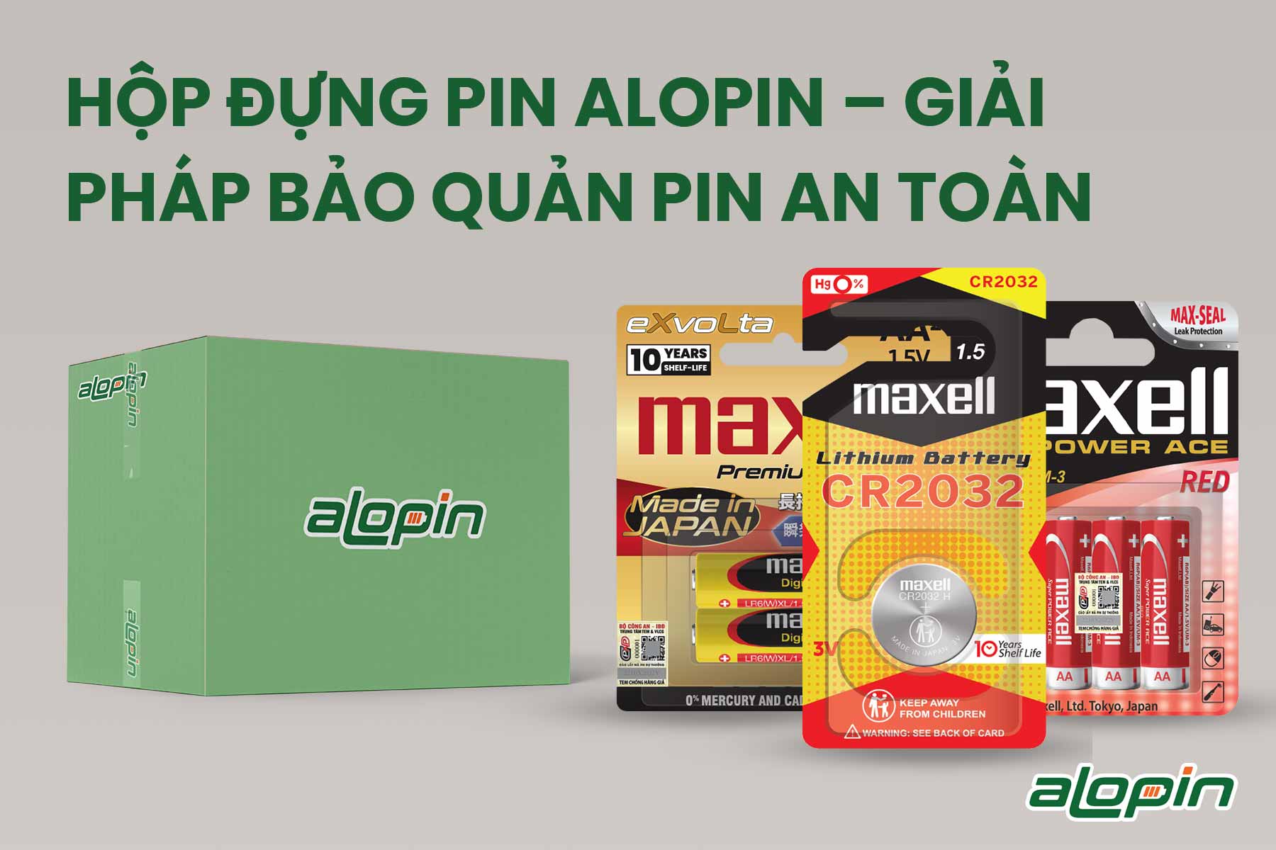 Hộp Đựng Pin AloPin – Giải Pháp Bảo Quản Pin An Toàn
