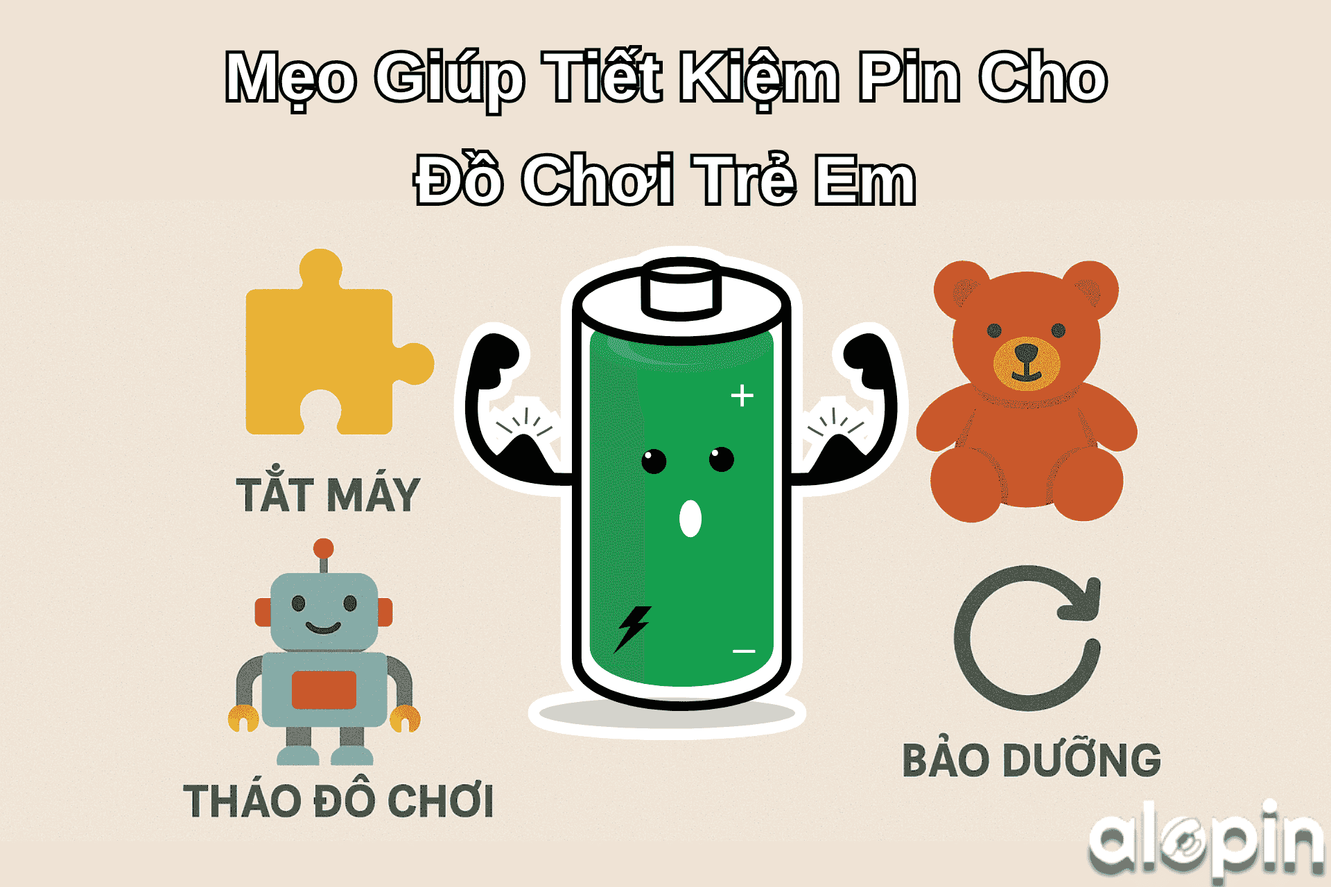 Mẹo Giúp Tiết Kiệm Pin Cho Đồ Chơi Trẻ Em