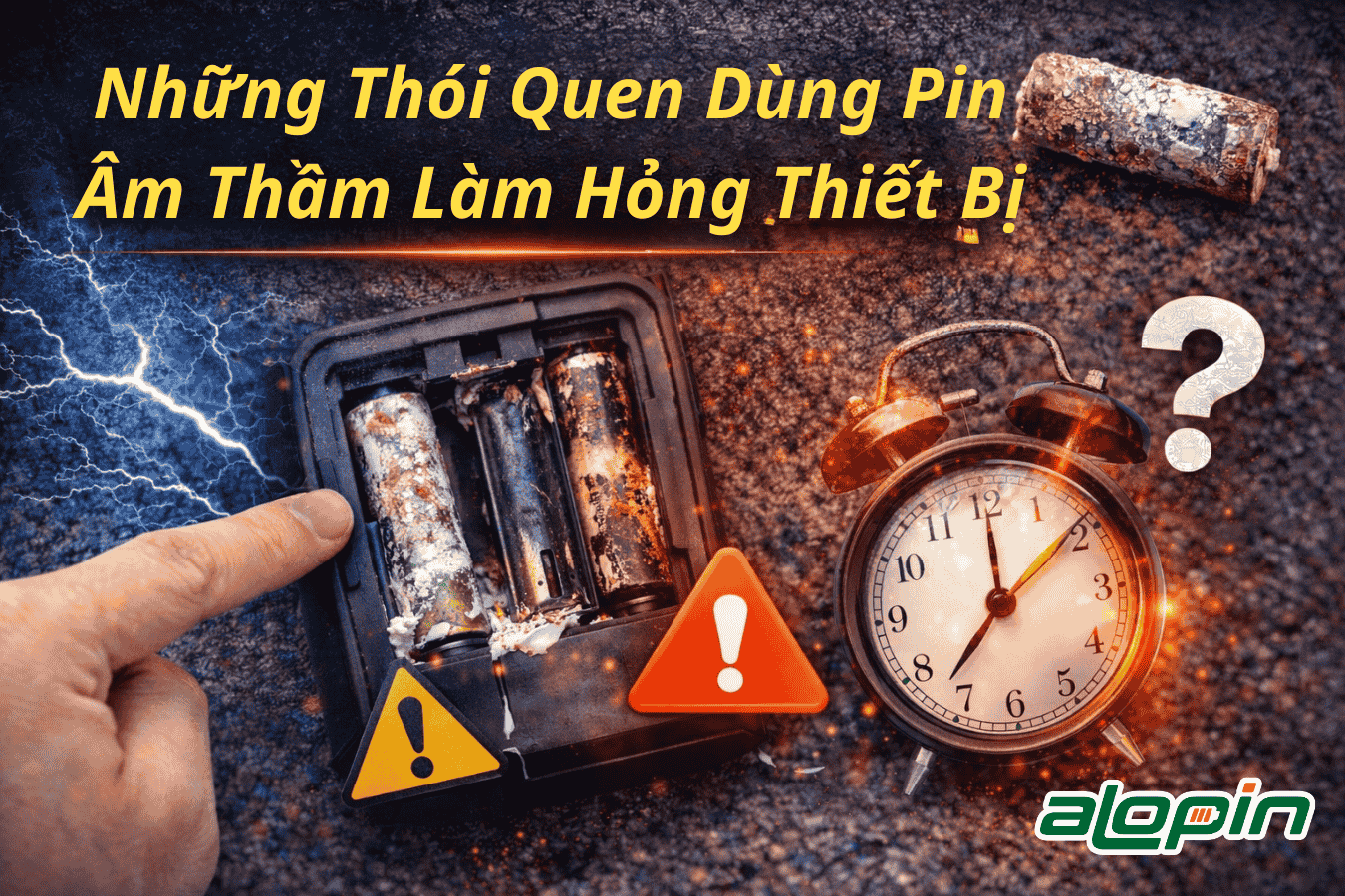 Những Thói Quen Dùng Pin Âm Thầm Làm Hỏng Thiết Bị