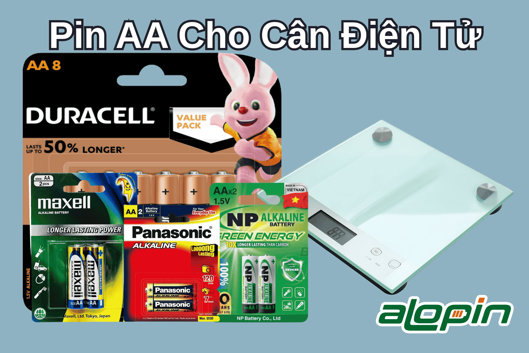 Pin AA Cho Cân Điện Tử