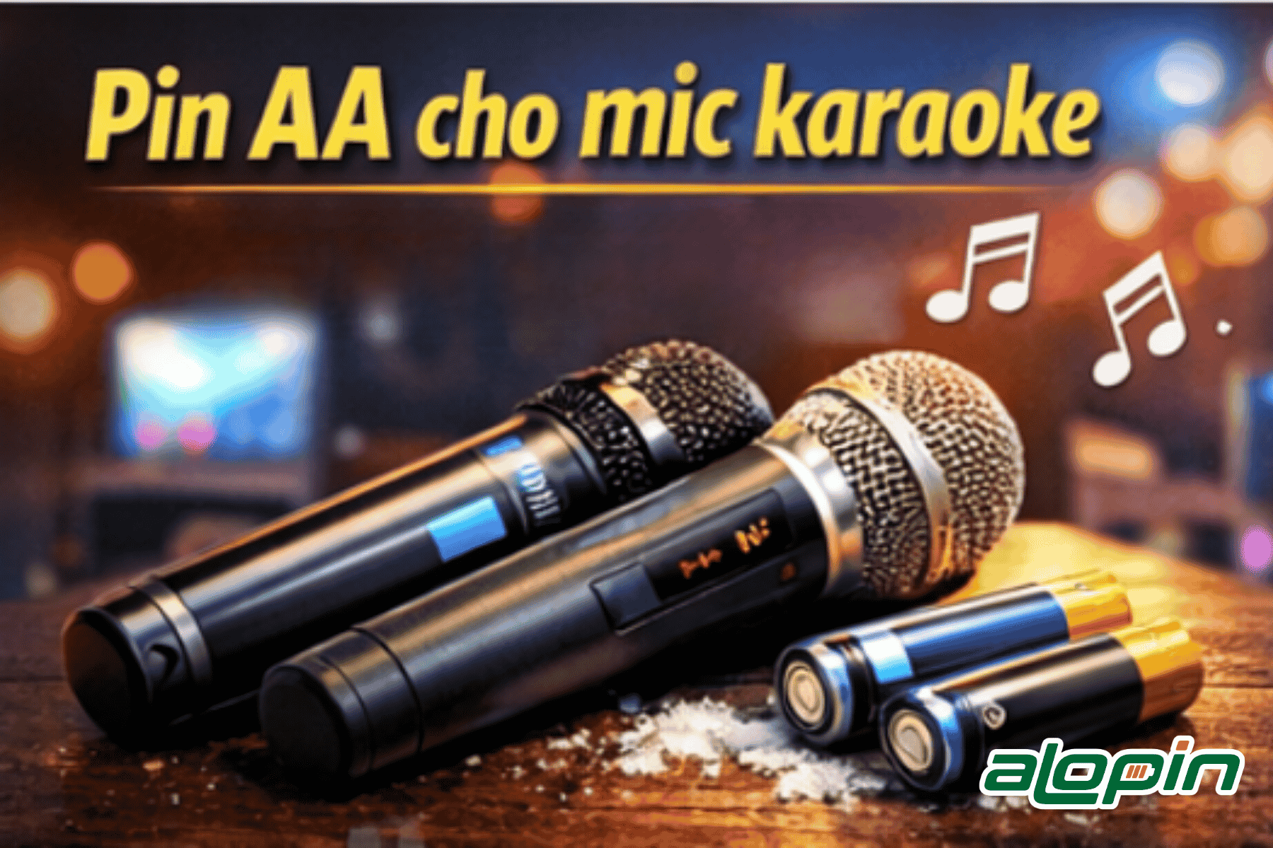 Pin AA Cho Mic Karaoke