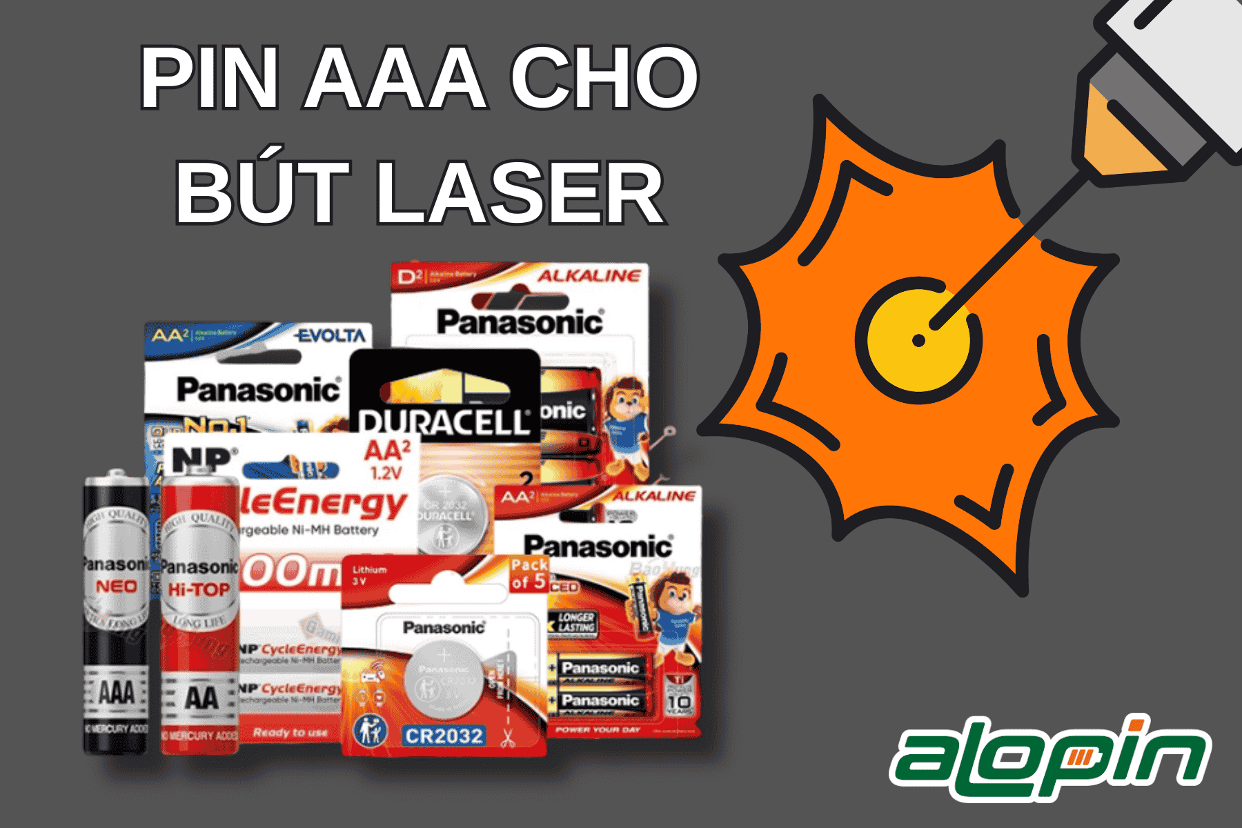 Pin AAA Cho Bút Laser
