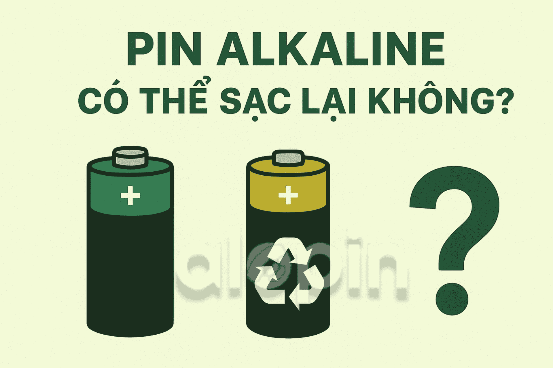 Pin Alkaline Có Thể Sạc Lại Không?