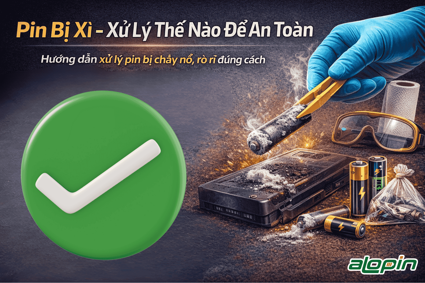 Pin Bị Xì – Xử Lý Thế Nào Để An Toàn