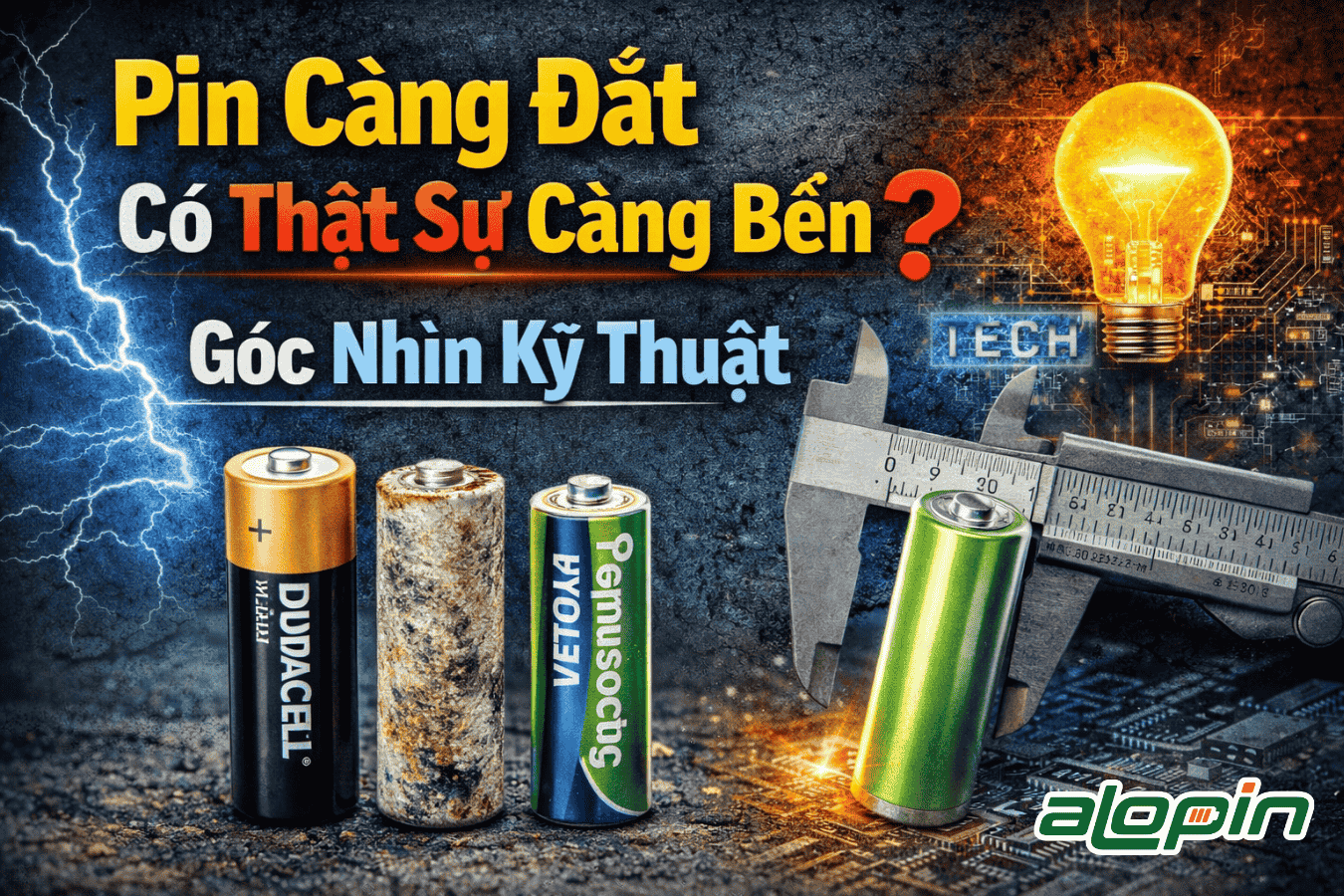 Pin Càng Đắt Có Thật Sự Càng Bền? Góc Nhìn Kỹ Thuật