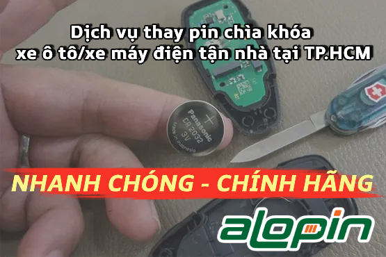 Dịch vụ thay pin chìa khóa xe ô tô/xe máy điện tận nhà tại TP.HCM: Nhanh chóng - Chính hãng