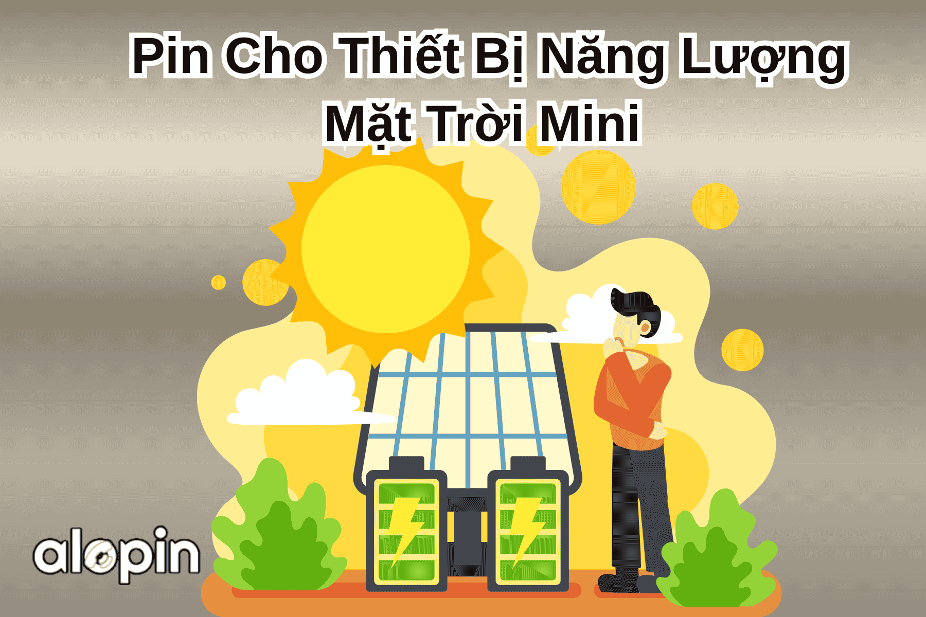 Pin Cho Thiết Bị Năng Lượng Mặt Trời Mini
