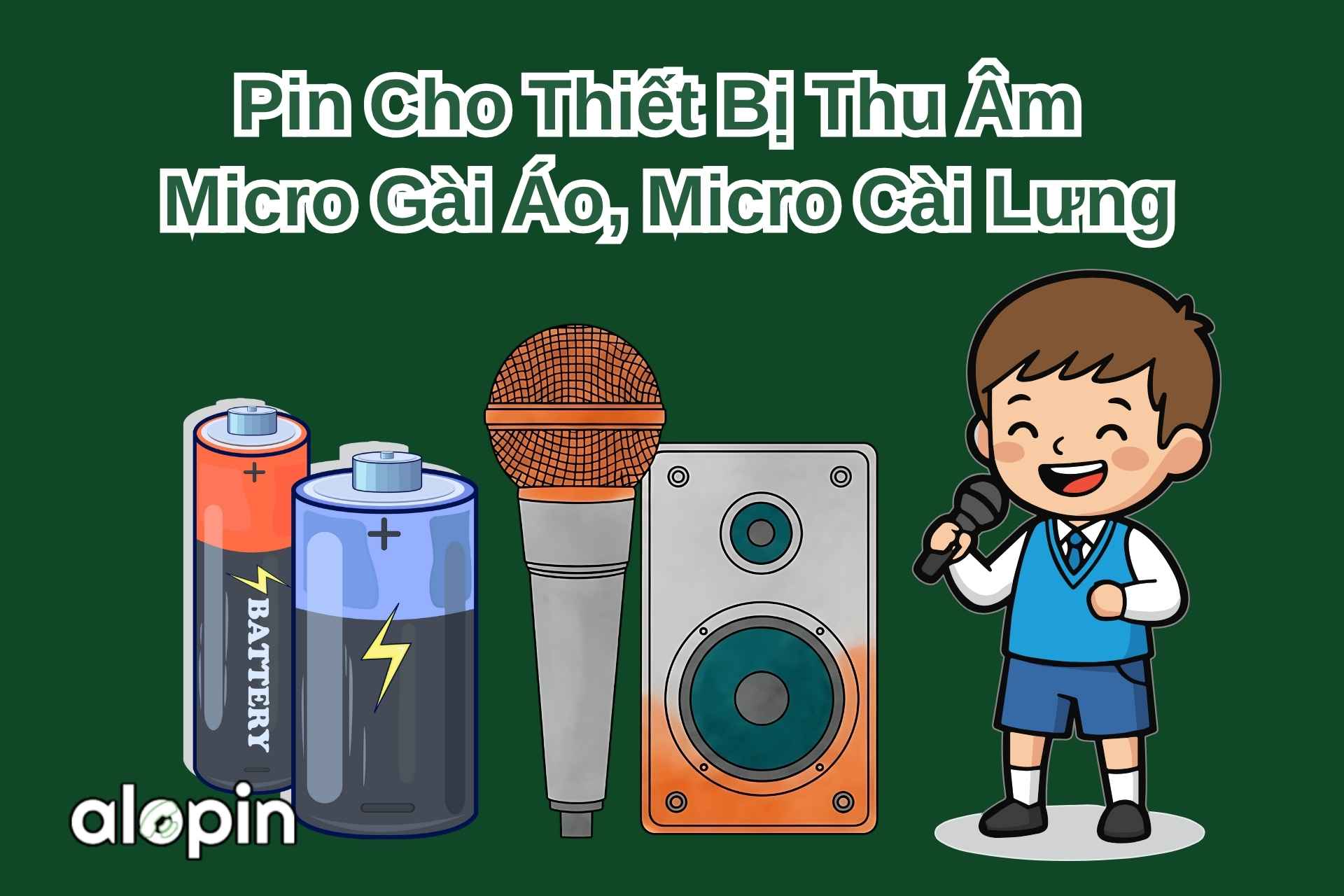 Pin Cho Thiết Bị Thu Âm – Micro Gài Áo, Micro Cài Lưng