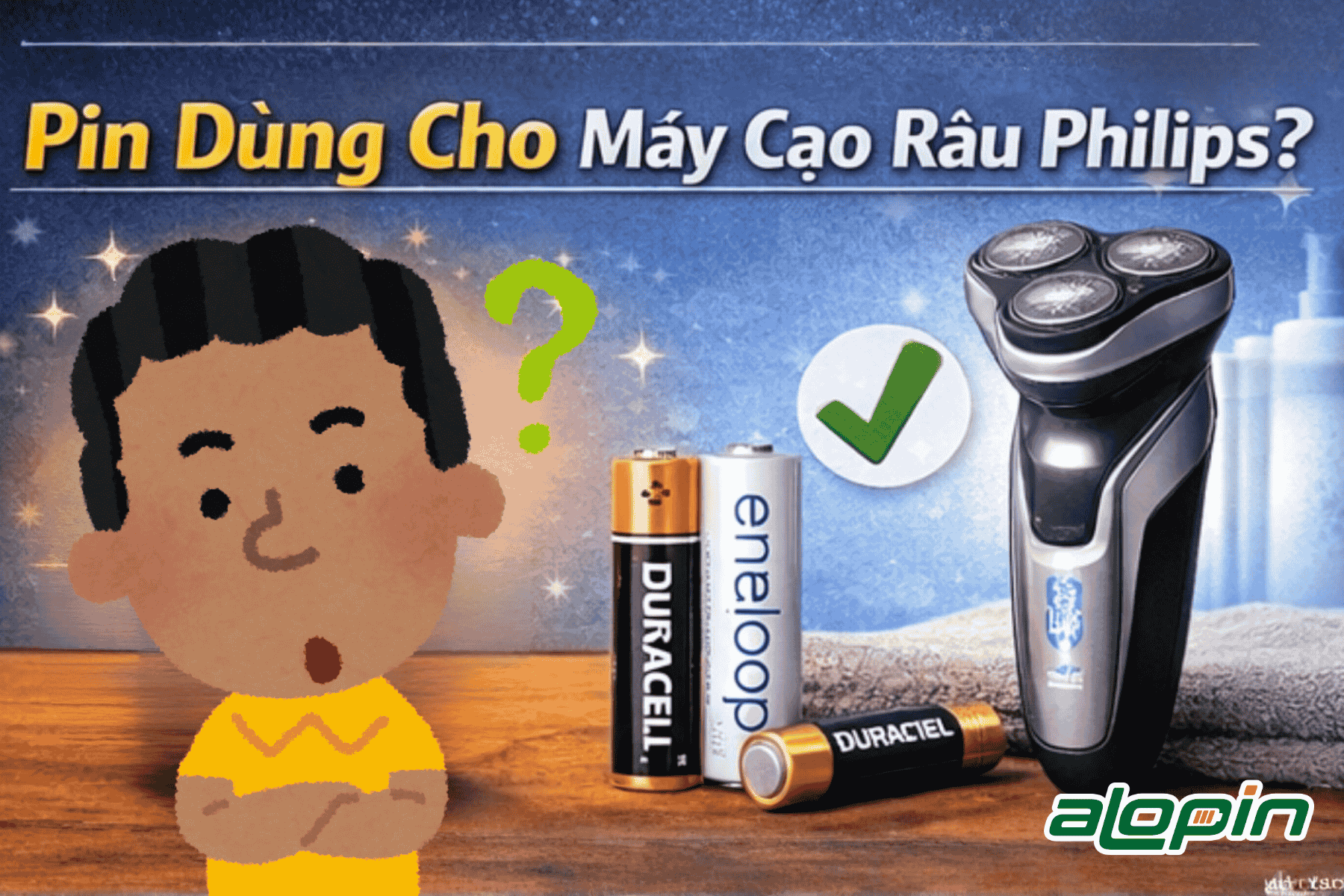 Pin Dùng Cho Máy Cạo Râu Philips