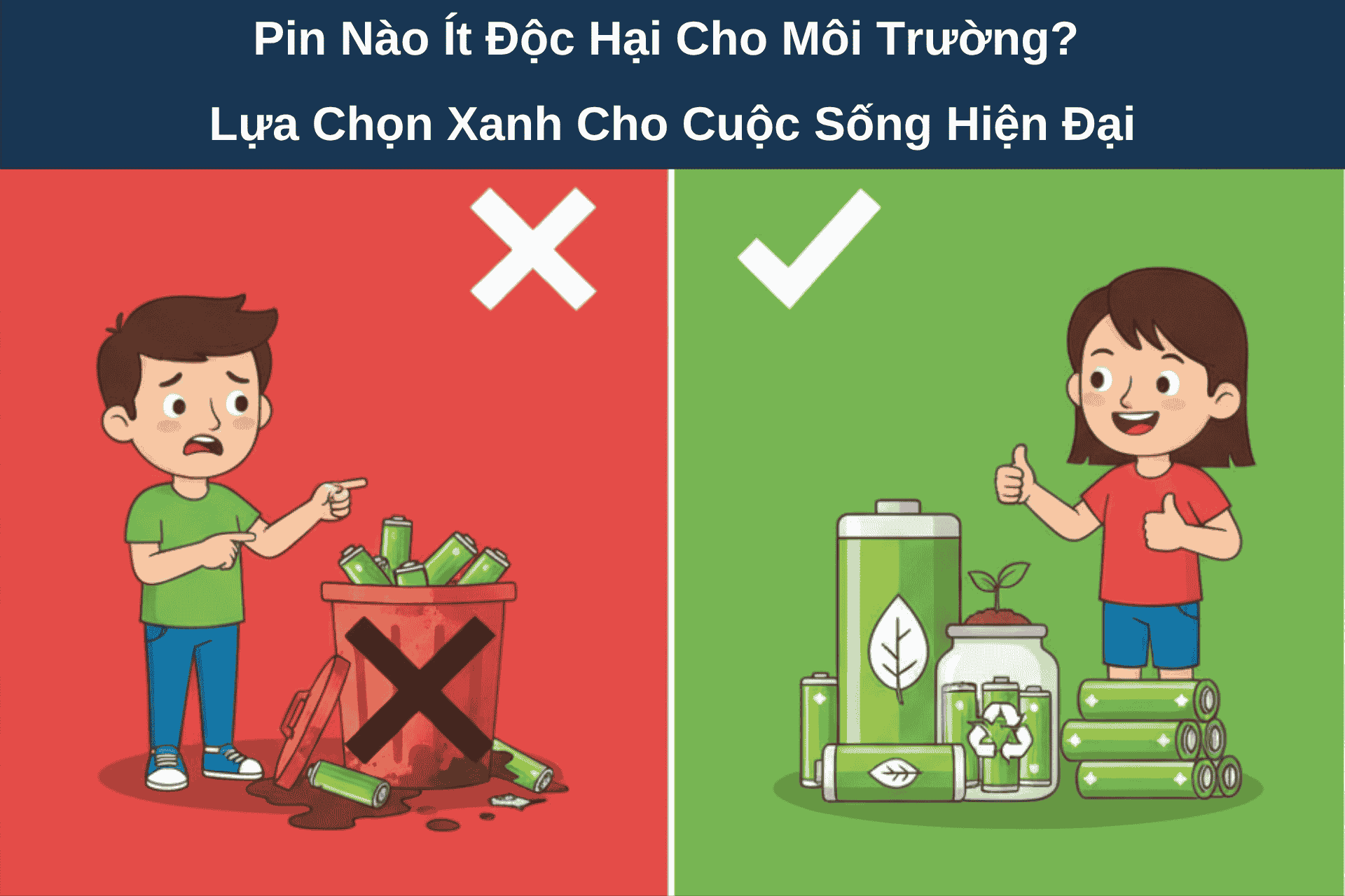 Pin Nào Ít Độc Hại Cho Môi Trường? – Lựa Chọn Xanh Cho Cuộc Sống Hiện Đại