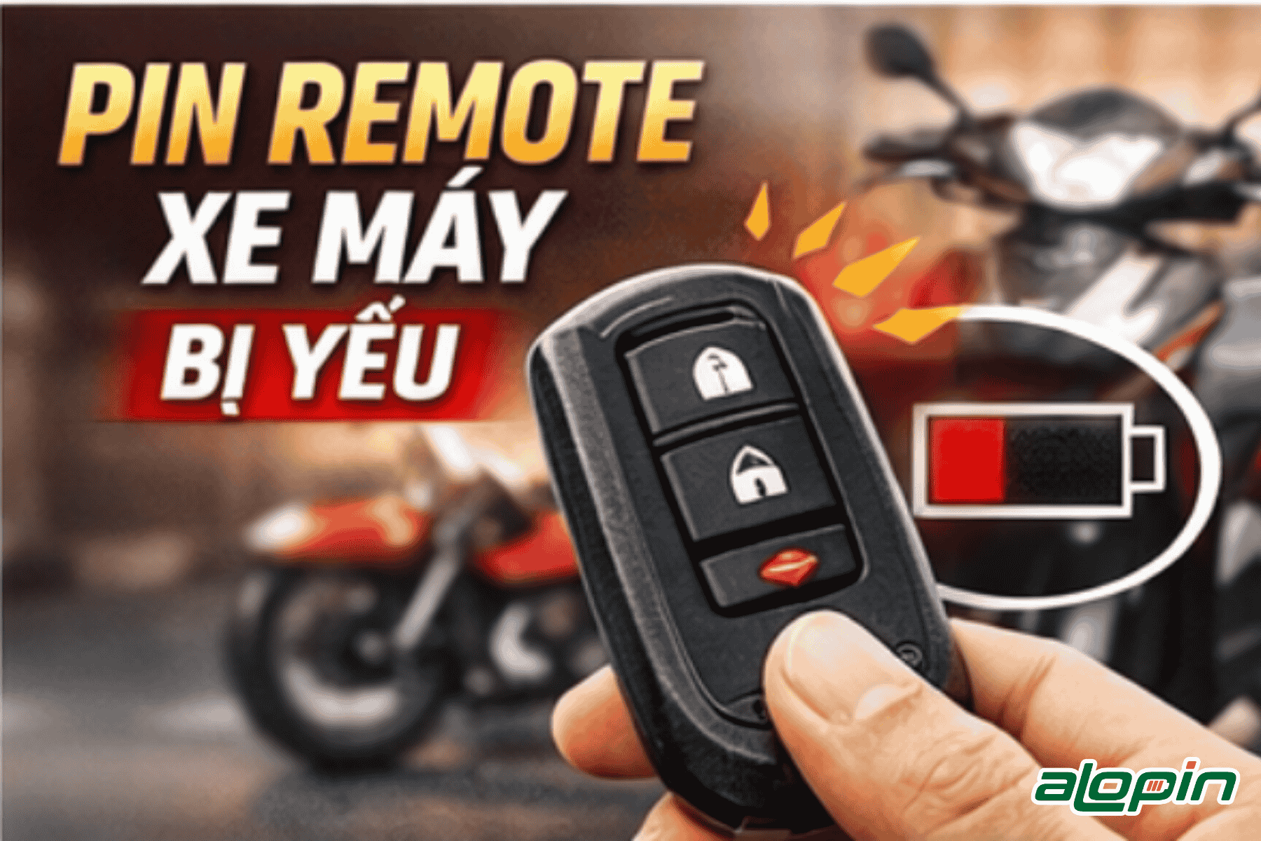 Pin Remote Xe Máy Bị Yếu