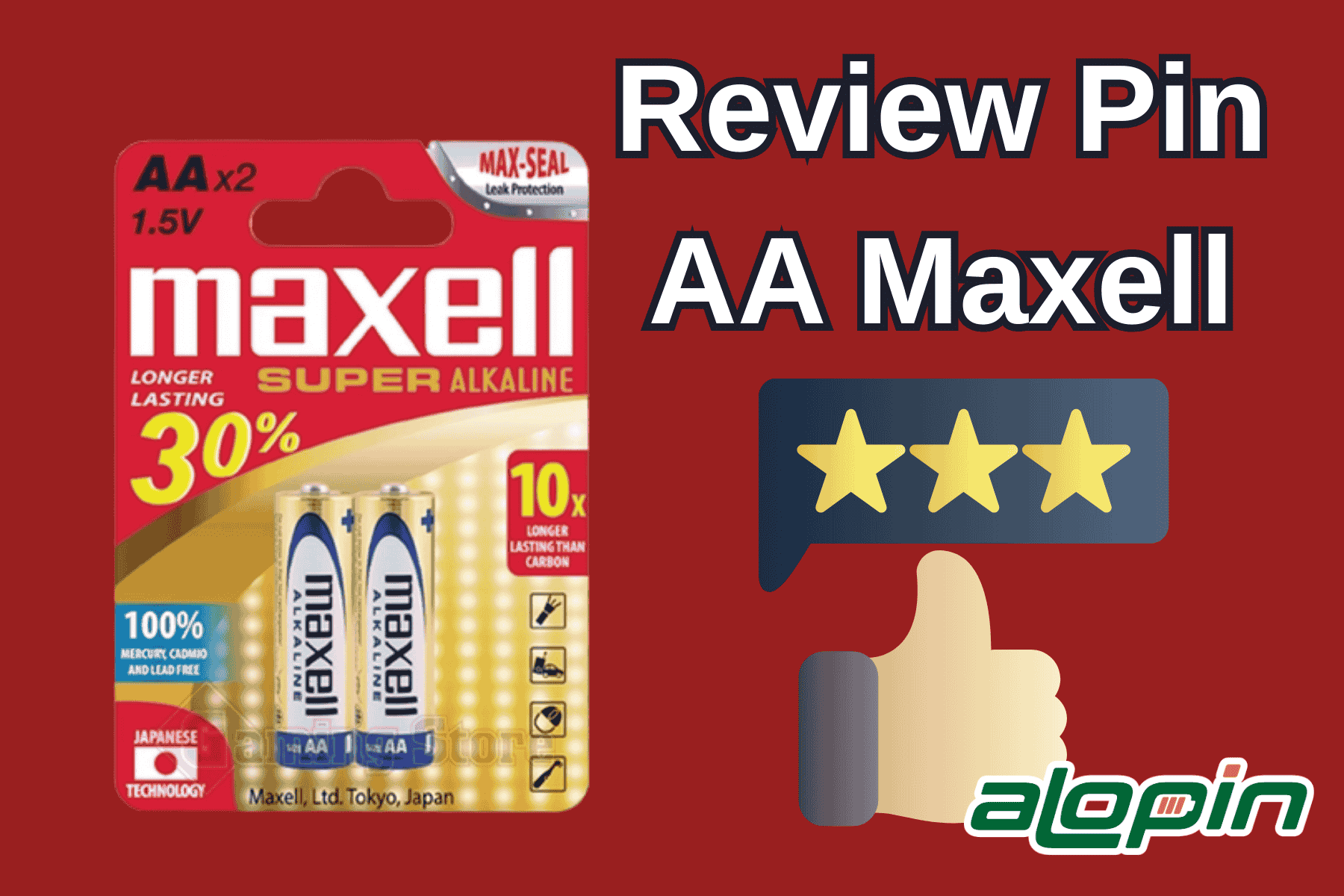 Review Pin AA Maxell