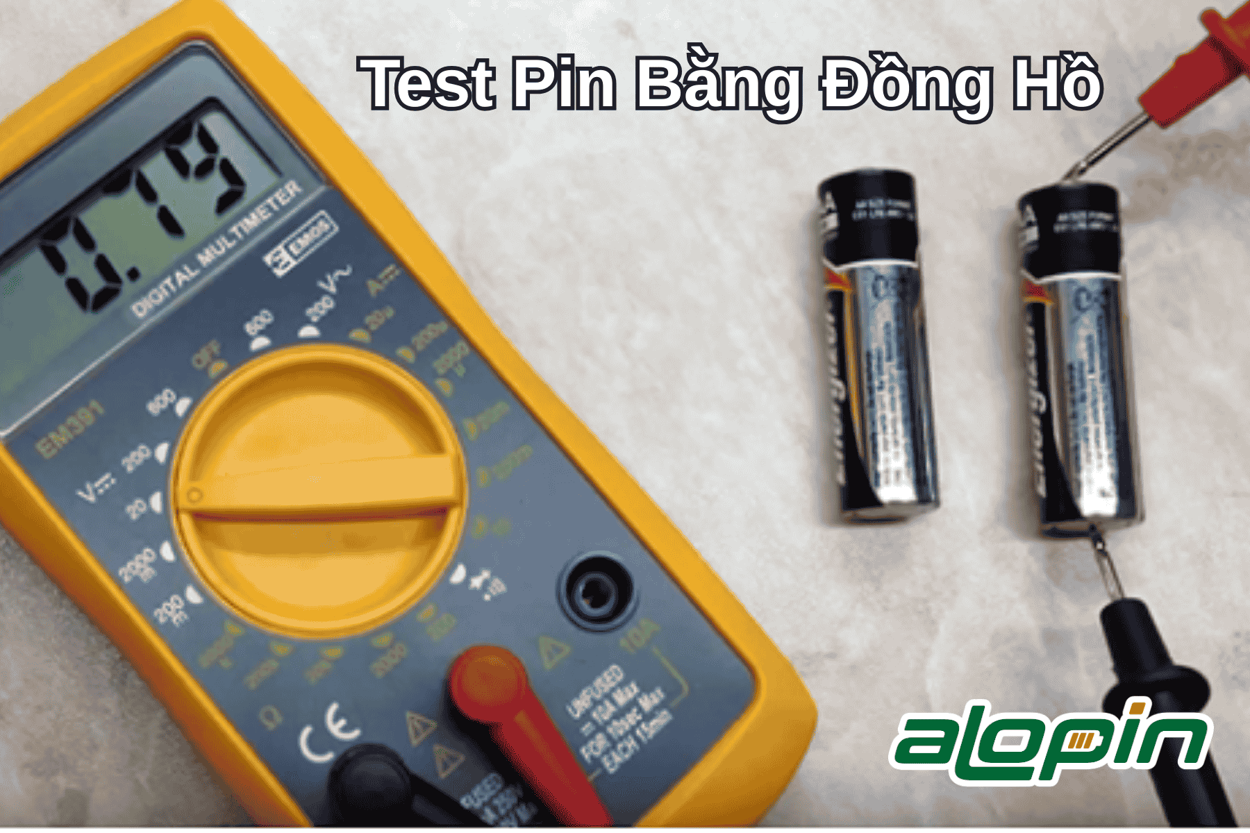 Test Pin Bằng Đồng Hồ