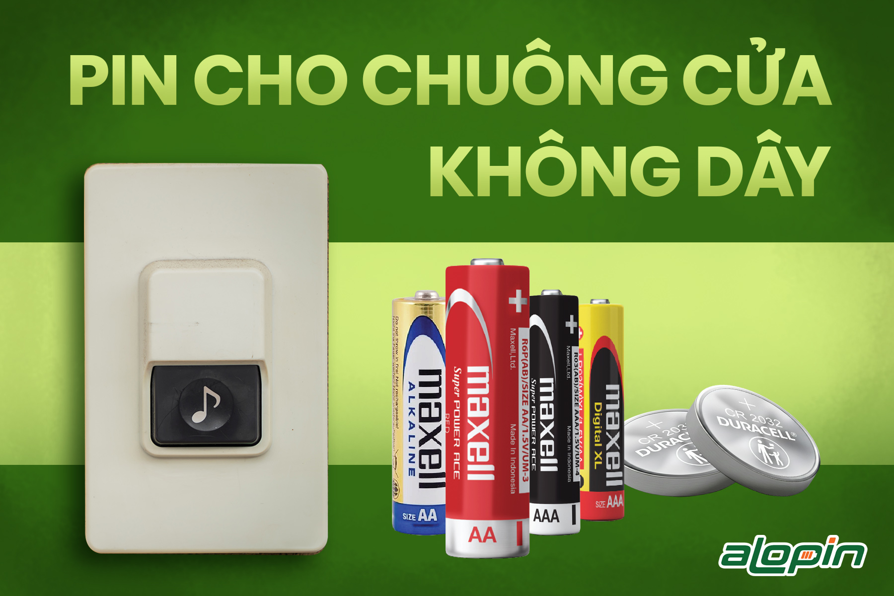 Pin Cho Chuông Cửa Không Dây