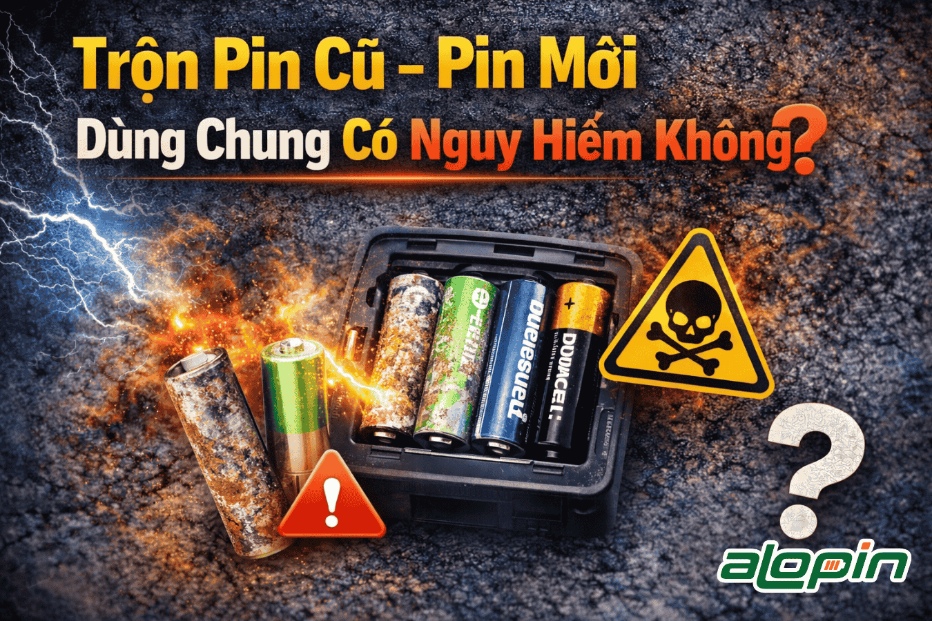 Trộn Pin Cũ – Pin Mới Dùng Chung Có Nguy Hiểm Không?