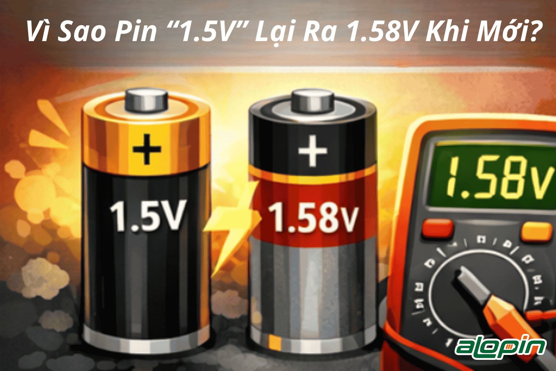 Vì Sao Pin “1.5V” Lại Ra 1.58V Khi Mới?