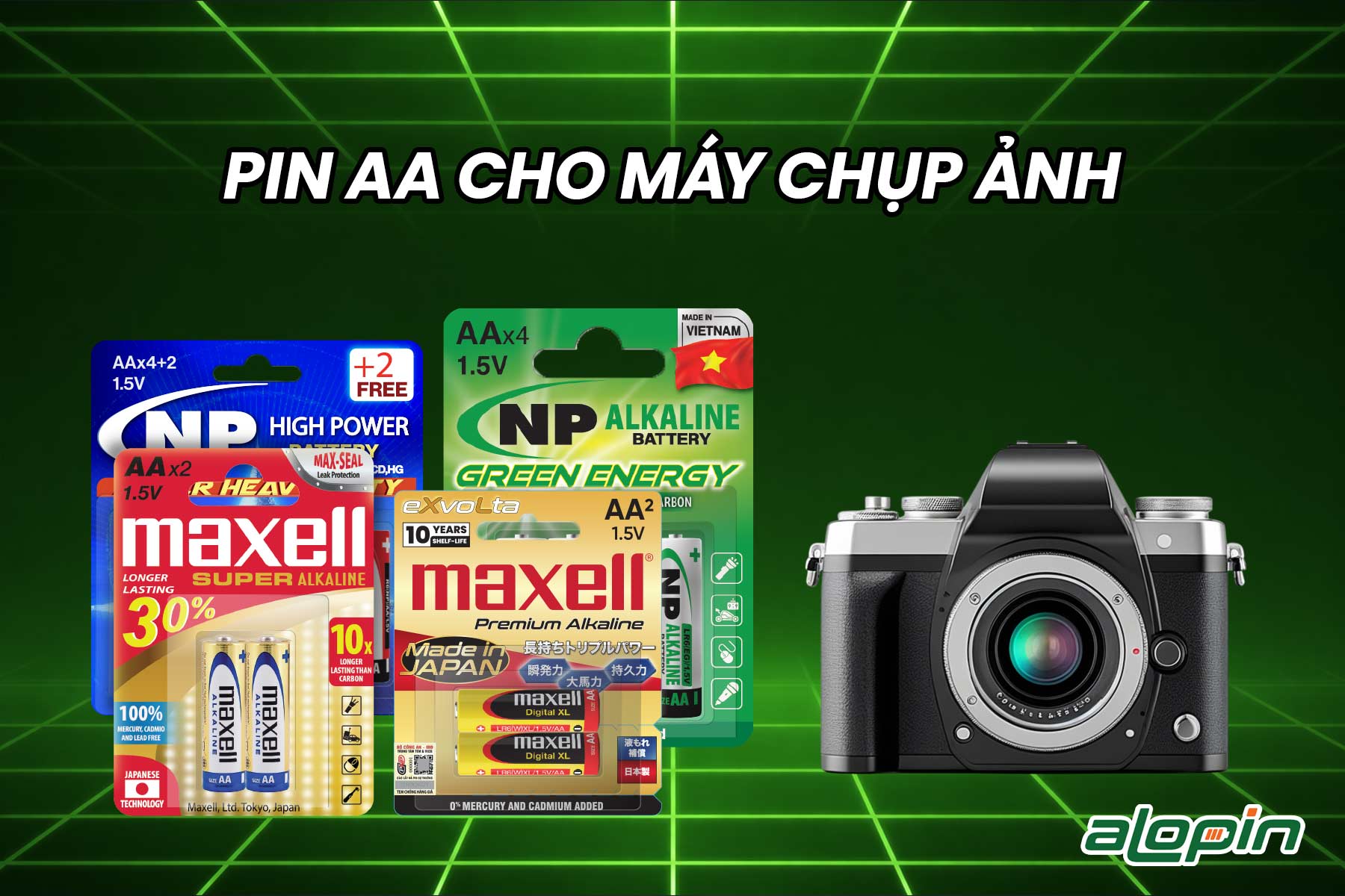 Pin AA Cho Máy Chụp Ảnh