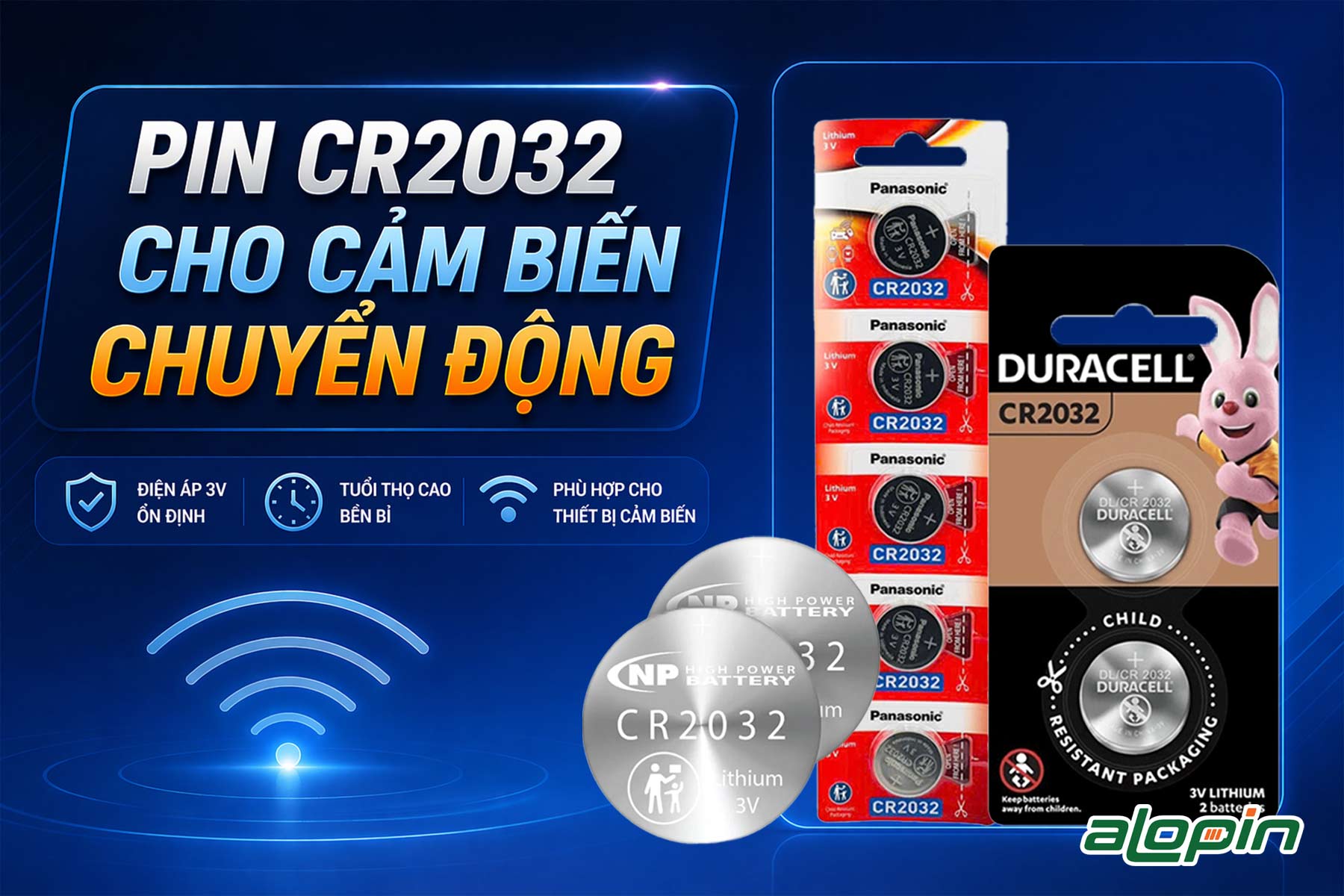 Pin CR2032 Cho Cảm Biến Chuyển Động