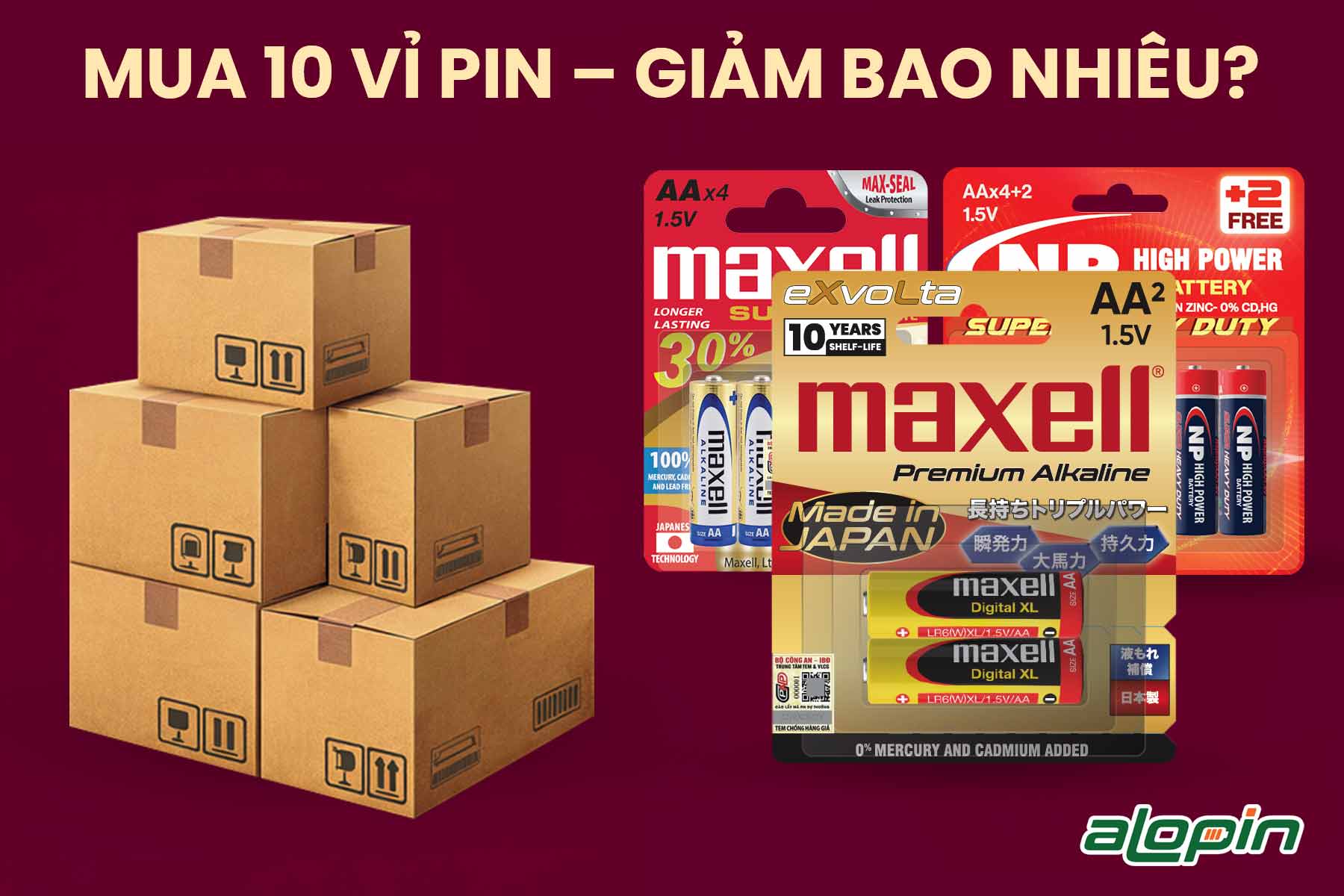 Mua 10 Vỉ Pin – Giảm Bao Nhiêu?