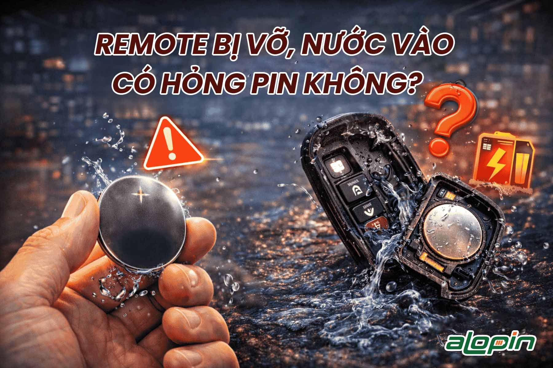 Remote Bị Vỡ, Nước Vào – Có Hỏng Pin Không?