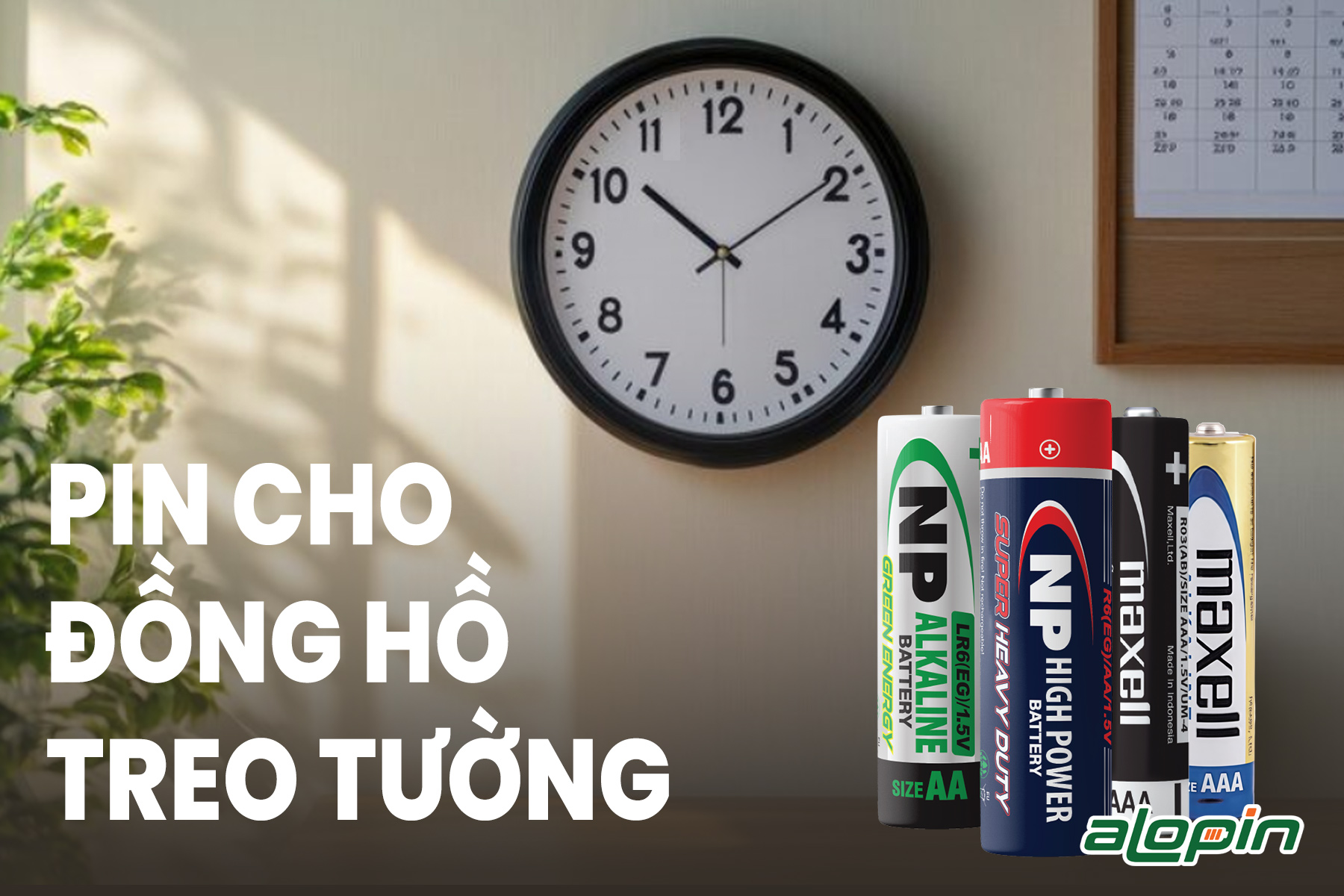 Pin Cho Đồng Hồ Treo Tường