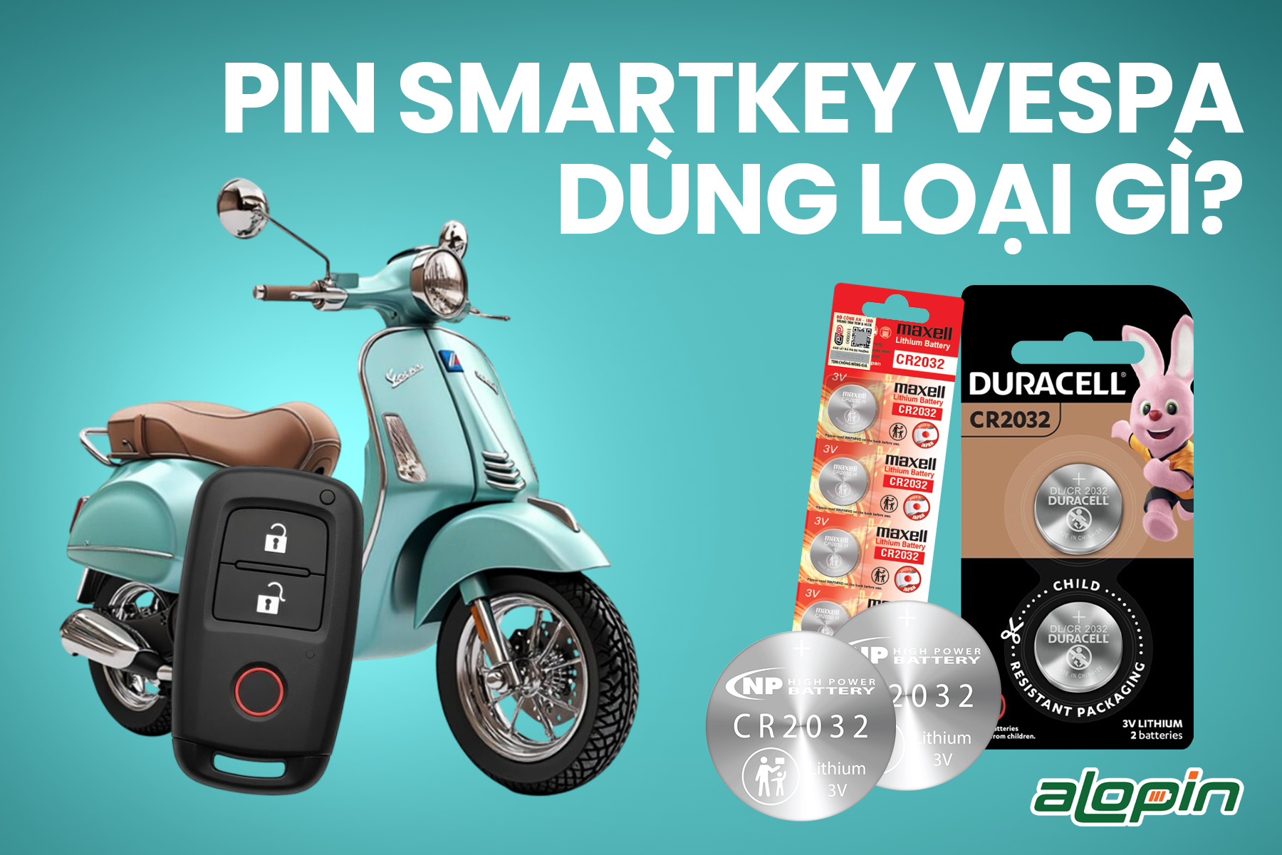 Pin Smartkey Vespa Dùng Loại Gì?