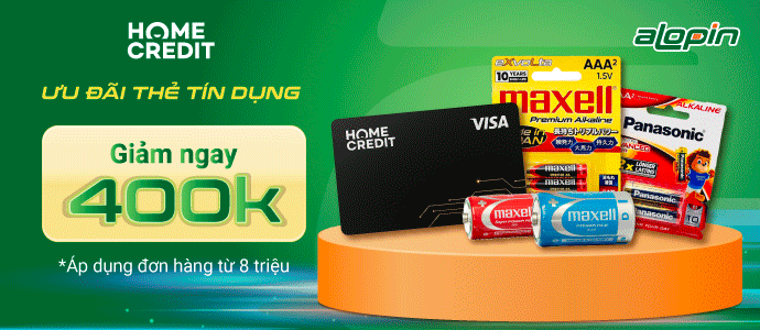GIẢM 400.000VNĐ KHI THANH TOÁN BẰNG THẺ TÍN DỤNG HOMECREDIT